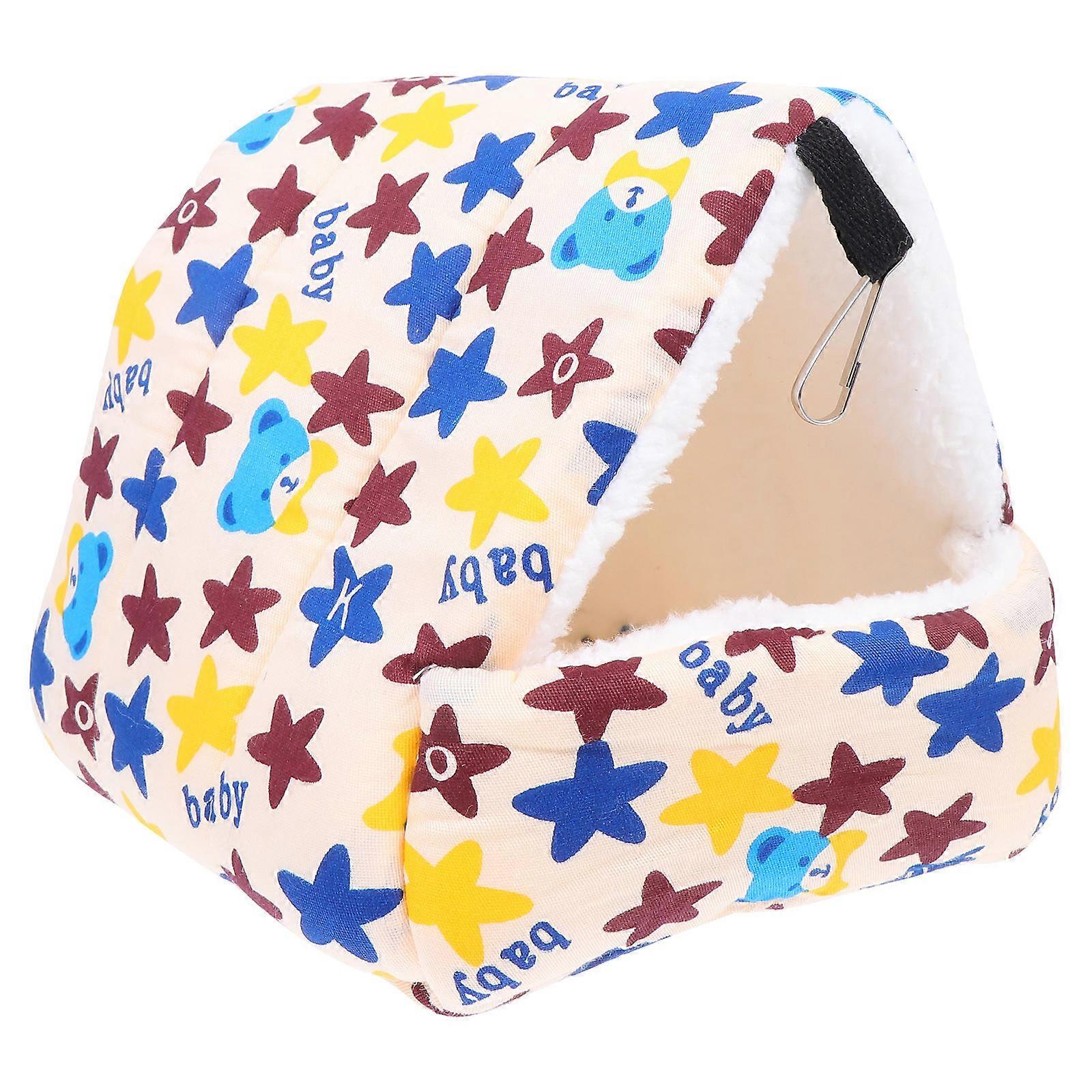 Hanging Pet House 2Pcs Cotton Hammock For Hamster Puppy Mouse Warm Bed Indoor Use Square Shape