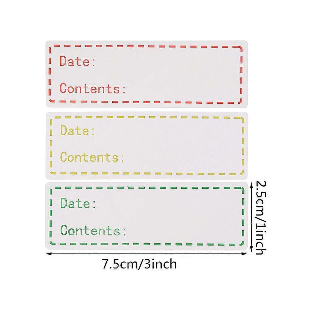 Food Storage Label English Record Date Paste for Identification 1 Roll 500Pcs