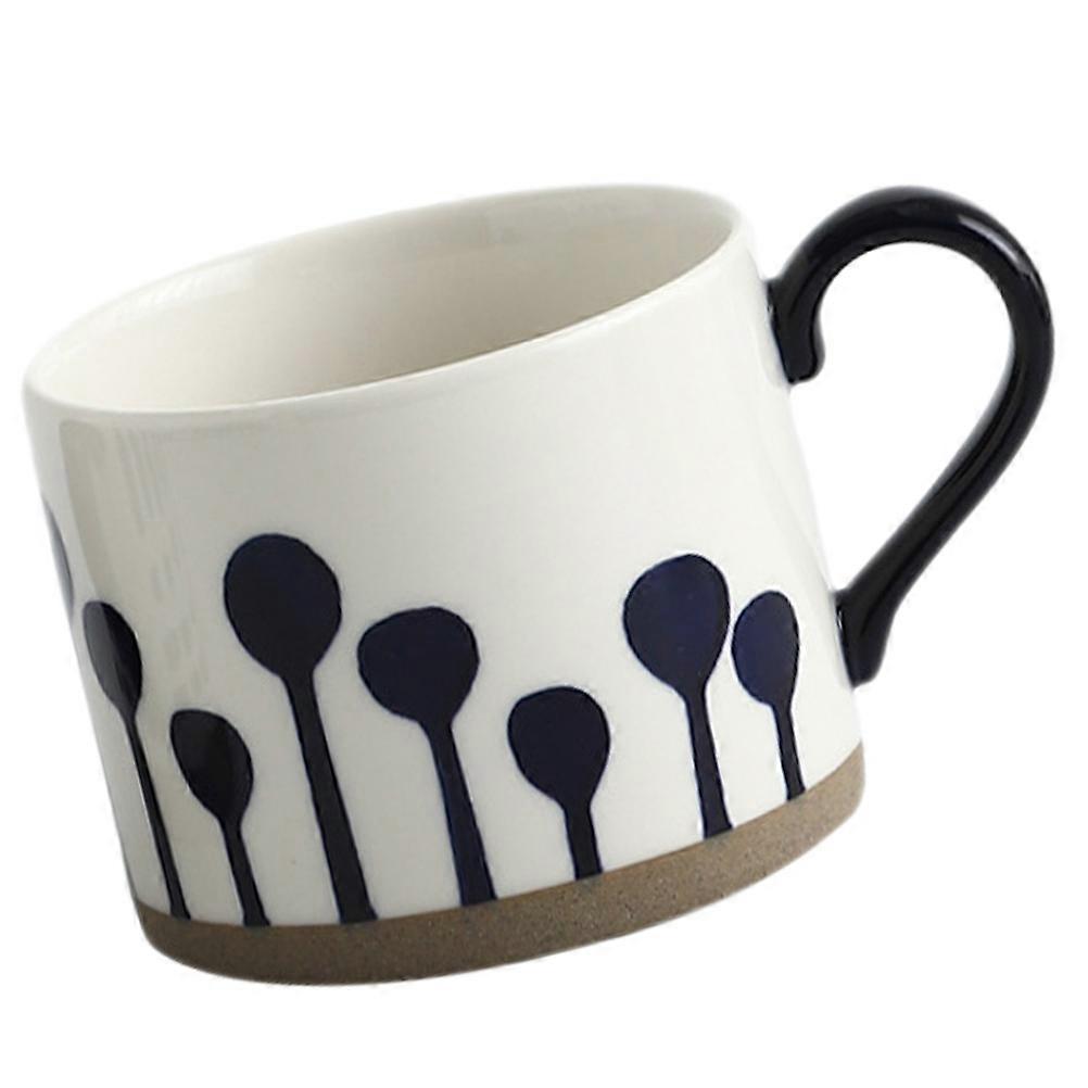 Multi Color Ceramic Mug for Coffee Use 4Pcs Hand-Painted Beverage Cups