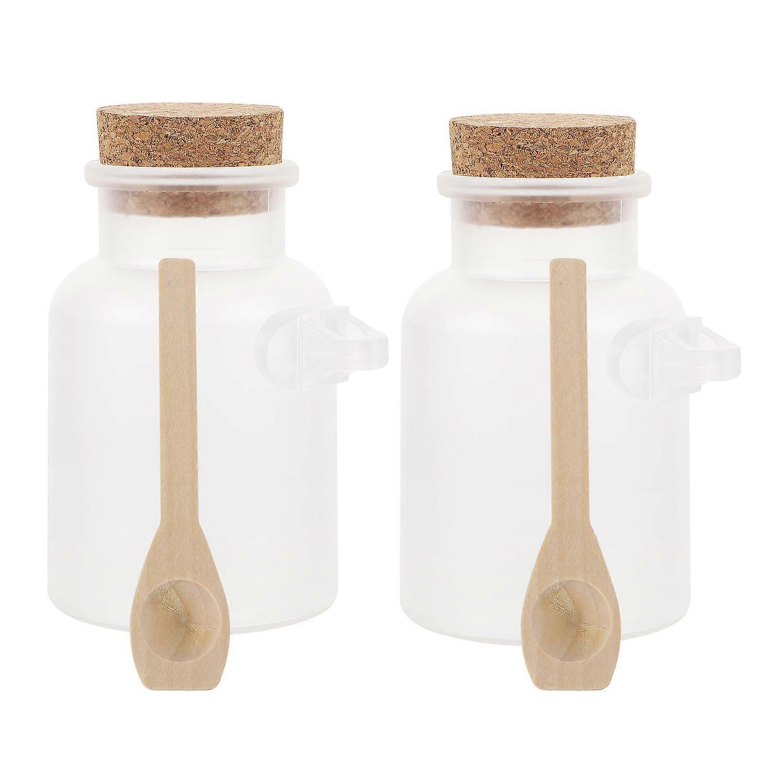 Bottle Packaging for Storage 2Pcs White Portable Bottles