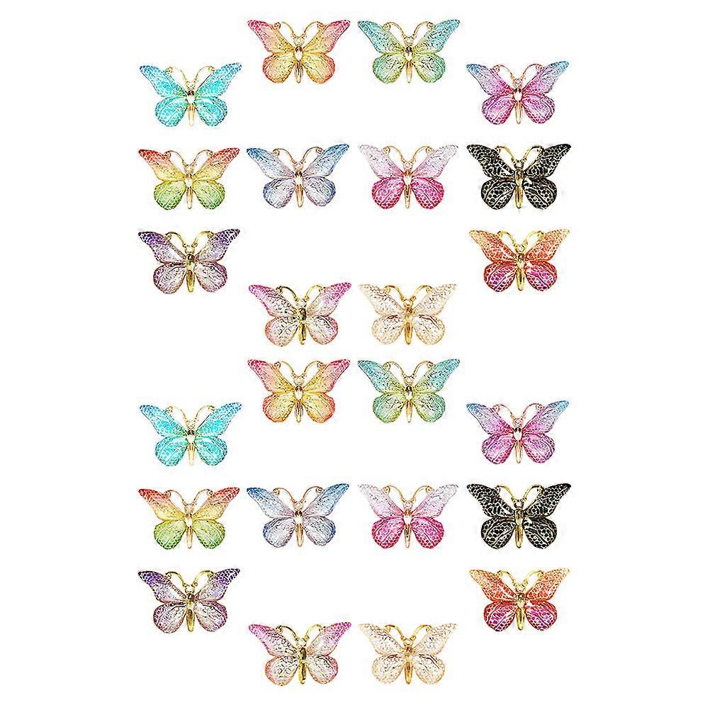 Replaceable Push Pin Butterfly Shape Multi-Function Thumbtacks 72Pcs