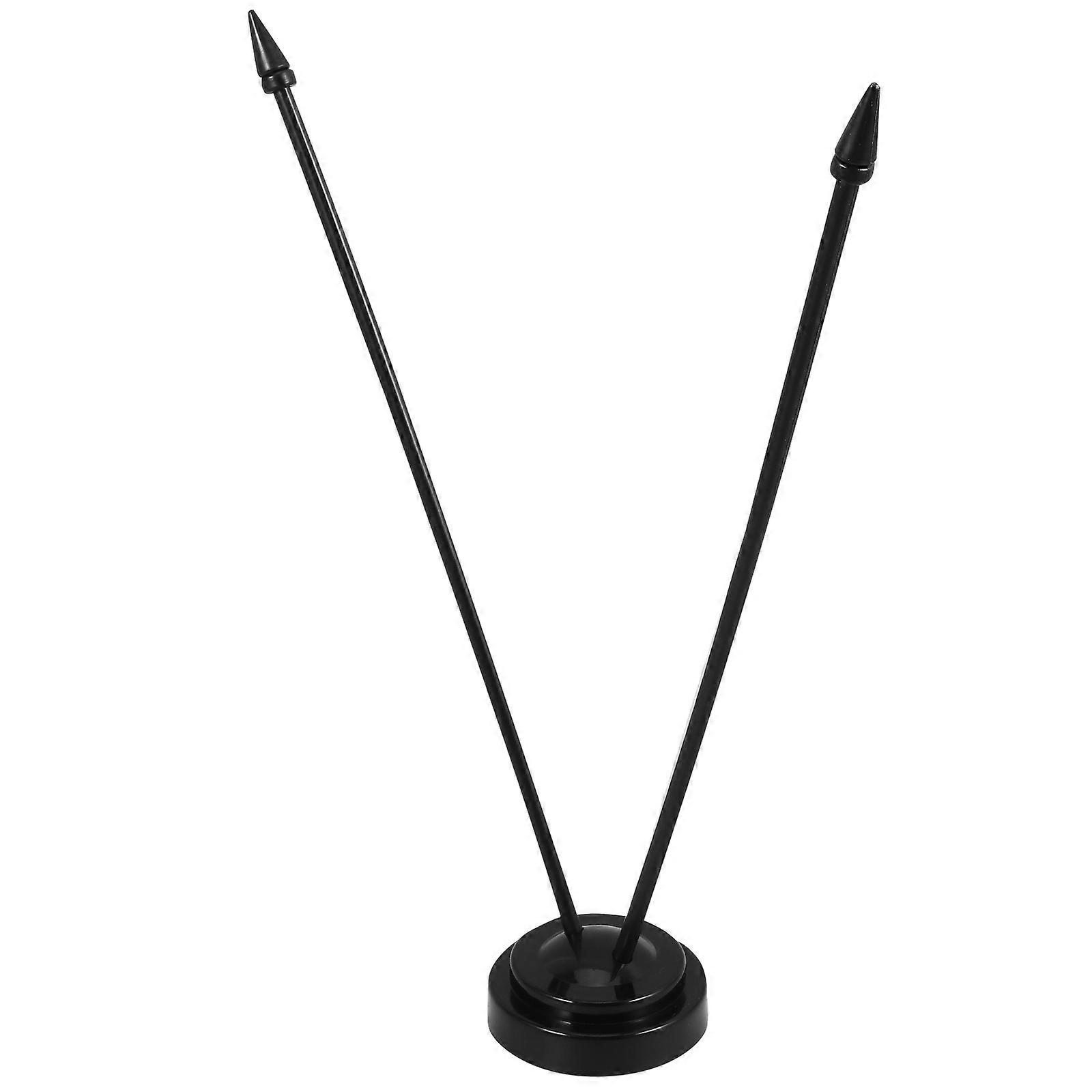 Small Flag Holder for Office Black Plastic with Versatile Placement for Home Desk Small Flag Stand