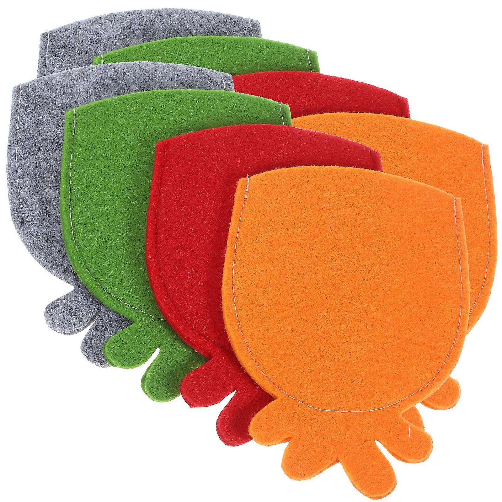 Pineapple Shaped Felt Egg Holders for Easter Festival 32Pcs Set