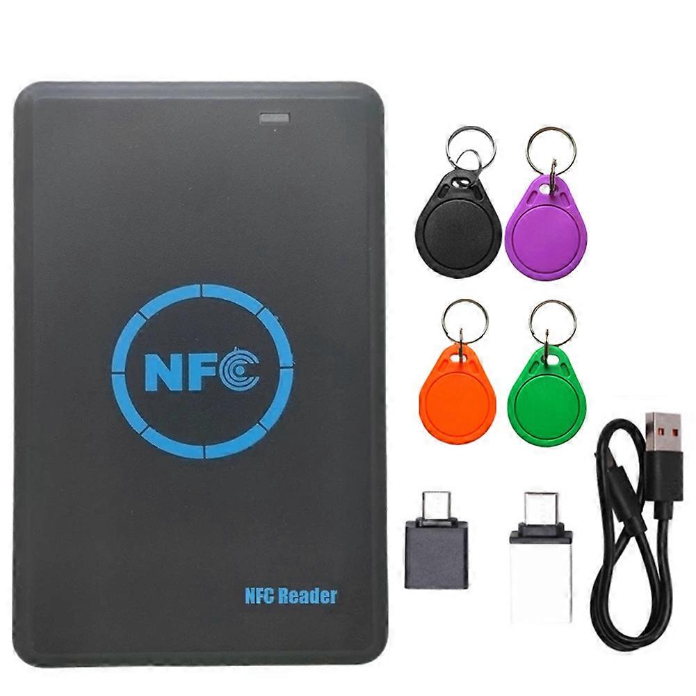 5 Frequency RFID Smart Chip Duplicator+4xUID Keychain NFC Reader