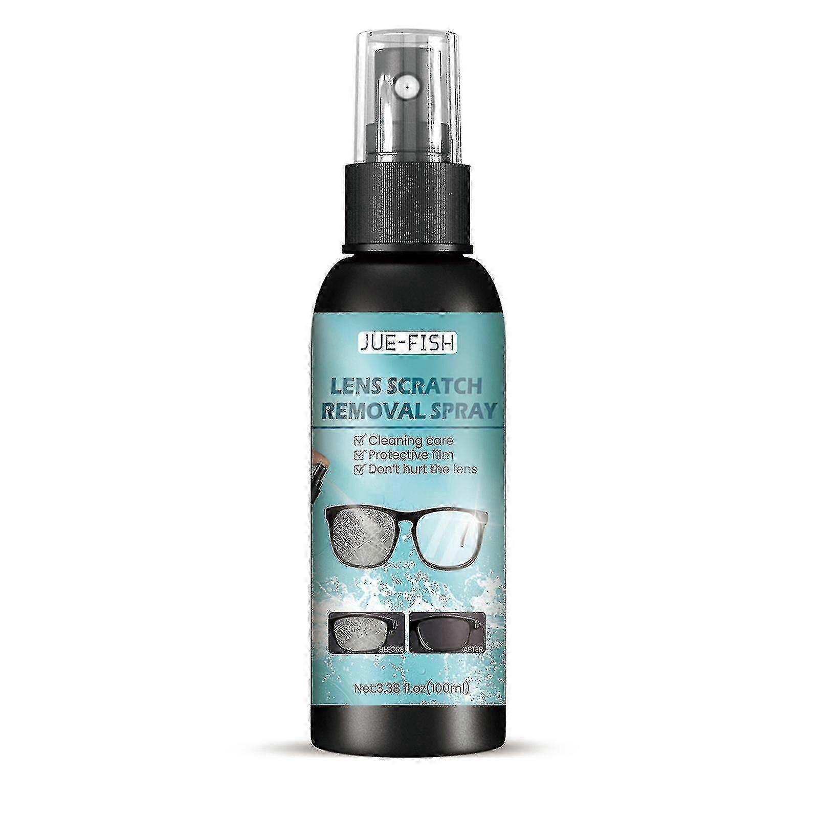 Lens Scratch Removal Spray Fast-acting And Powerful Compatible With Safety Glasses Screens Monitors