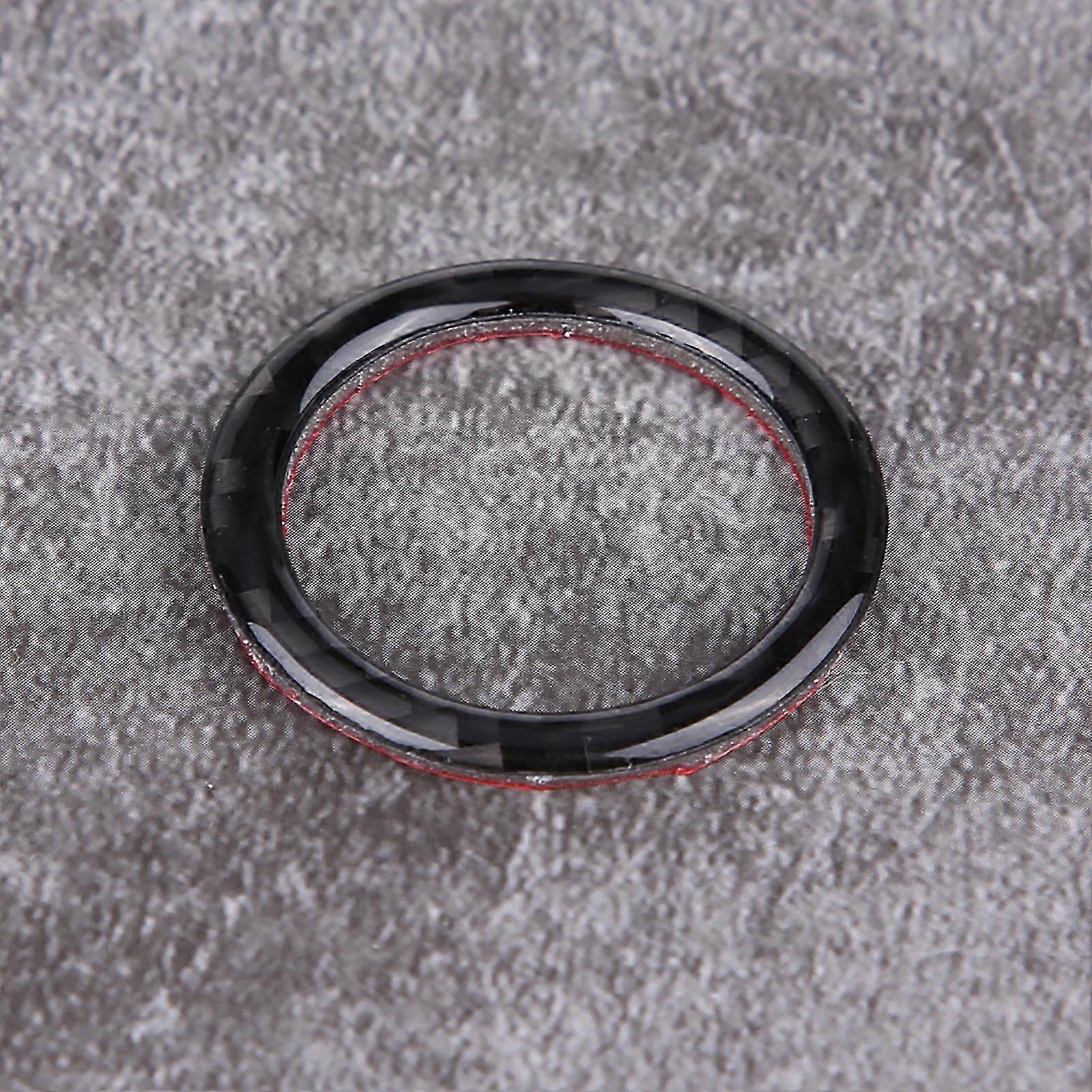 Carbon Fiber Car Engine Start Button Ring Decorative Frame Cover for E90/92/93