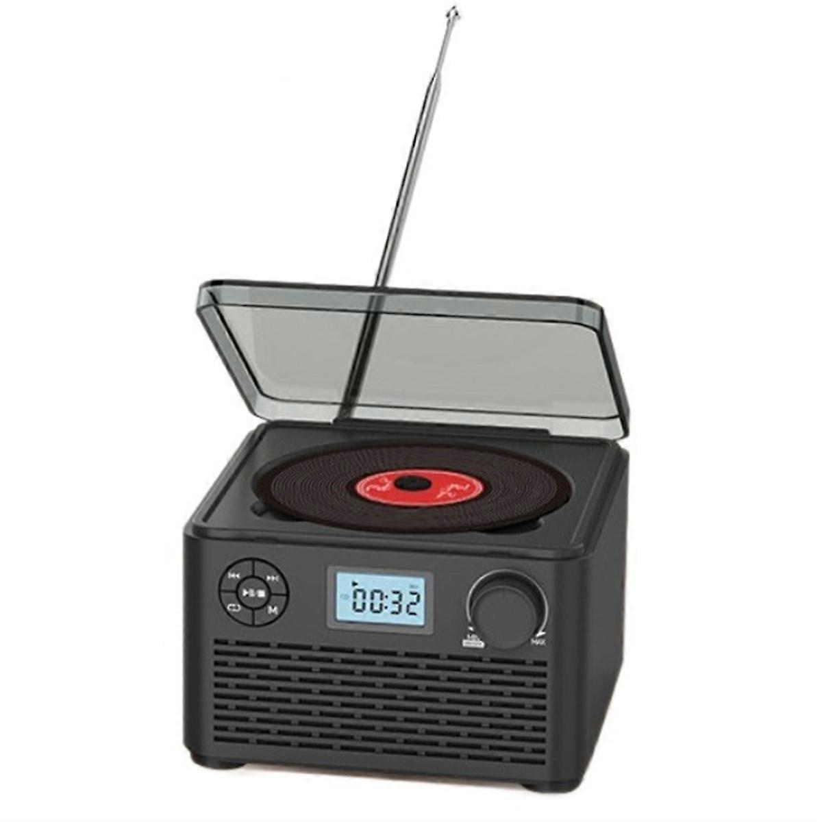 Portable Cd Player with Speakers and Bluetooth Small Rechargeable CD with USB Mp3 and FM Radio
