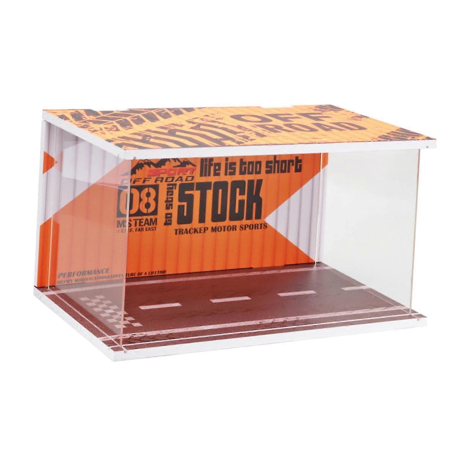 1/24 Vehicle Model Display Case Garage Display Case for Sports Car Alloy Car 26s