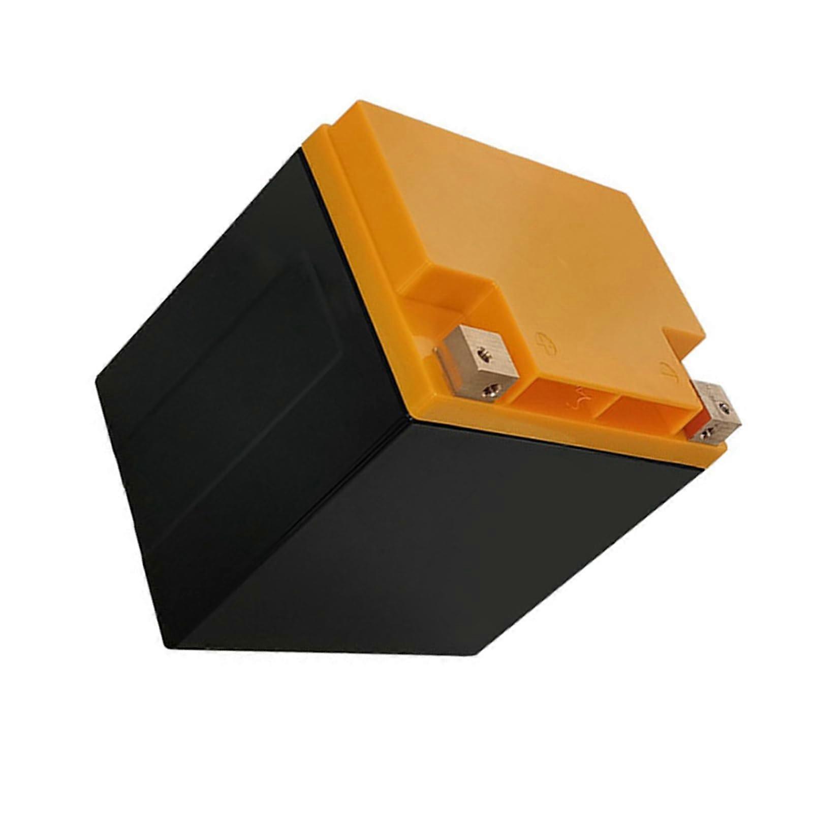 Empty Box 12V 24Ah 18650 Battery Case With Seal And Portable Handle Black Yellow Square Terminals