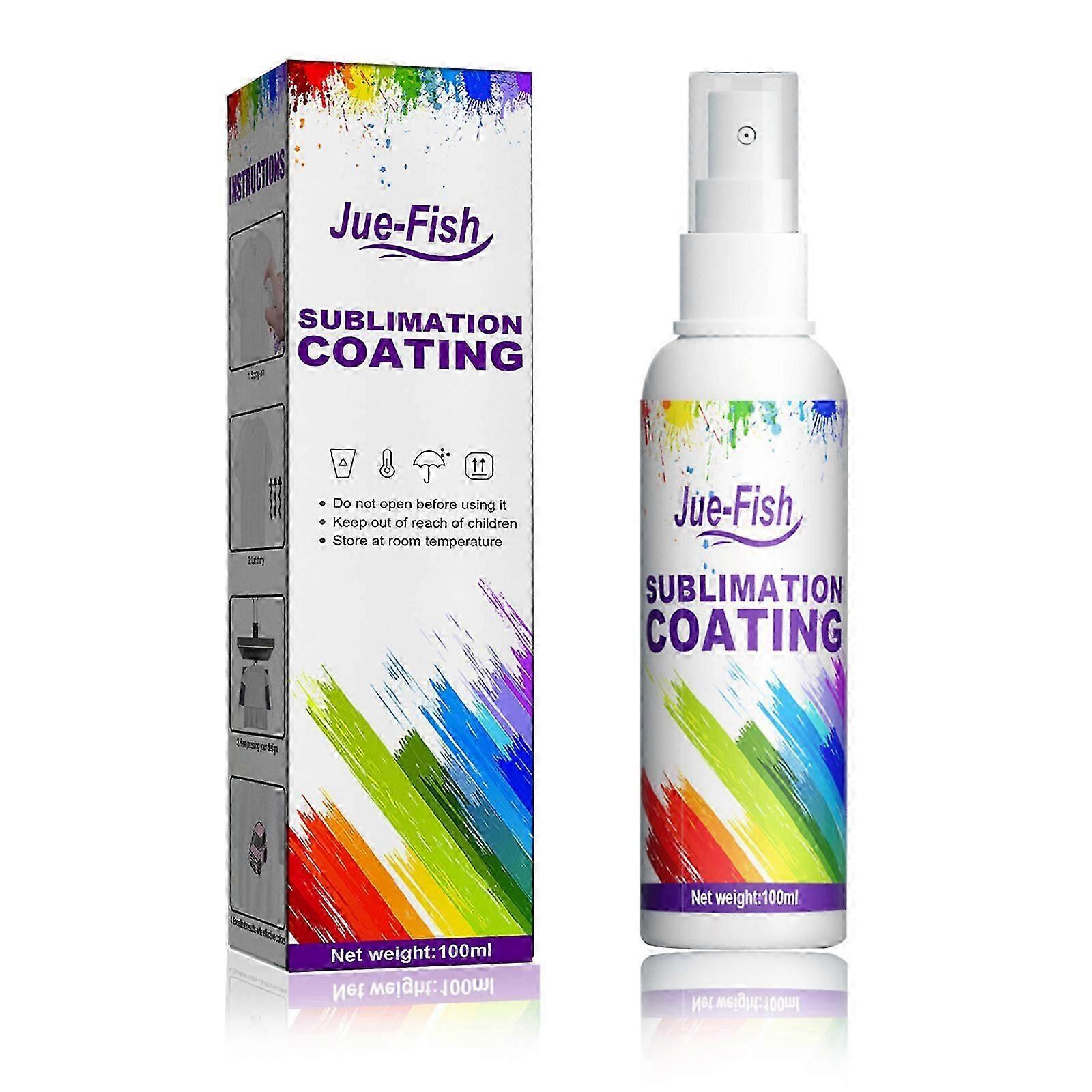 100ml Sublimation-Coating Spray Perfect for Brighter More Vibrant Colors Effect Sublimation-Coating Fits on Fabric Wood