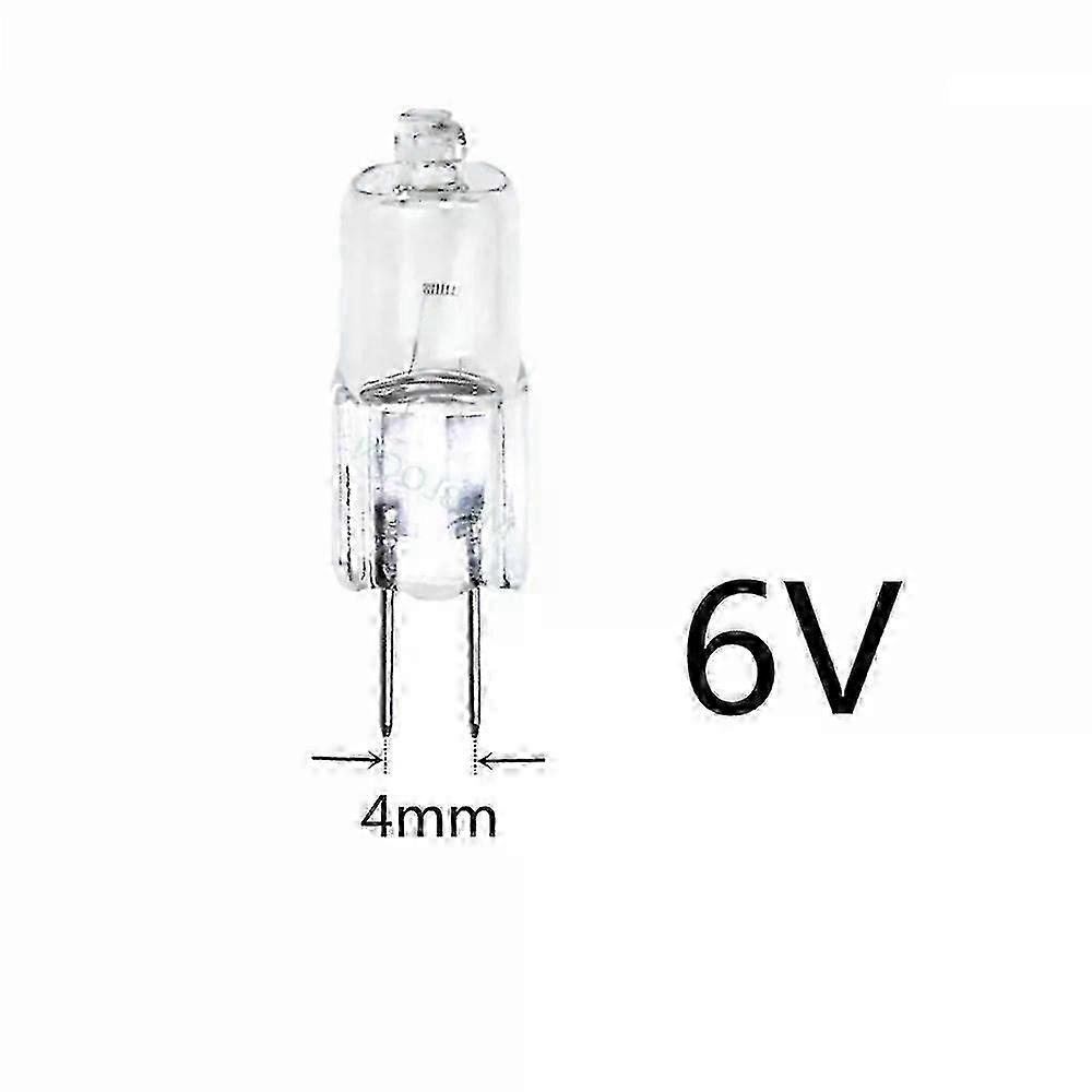 5PCS Microscope light bulb G4 6V 20W G4 6V 35W Instrument light G4 6V 10W 6V G4 15W G4 6V 30W G4 25W 6V G4 6V halogen bulb G4 6V