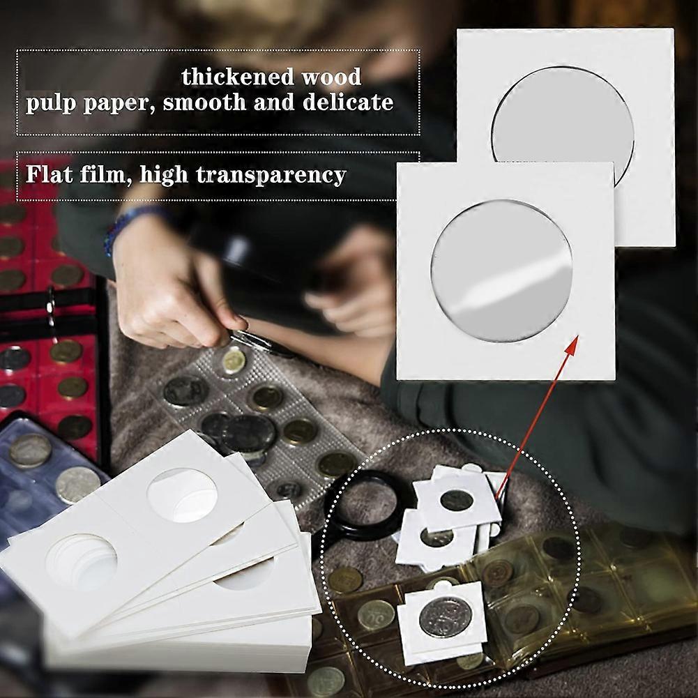 thumbnail image 2 of 600PCS Coin Flips In 6 Sizes 2x2 Cardboard Holders For Collectors 2 of 5
