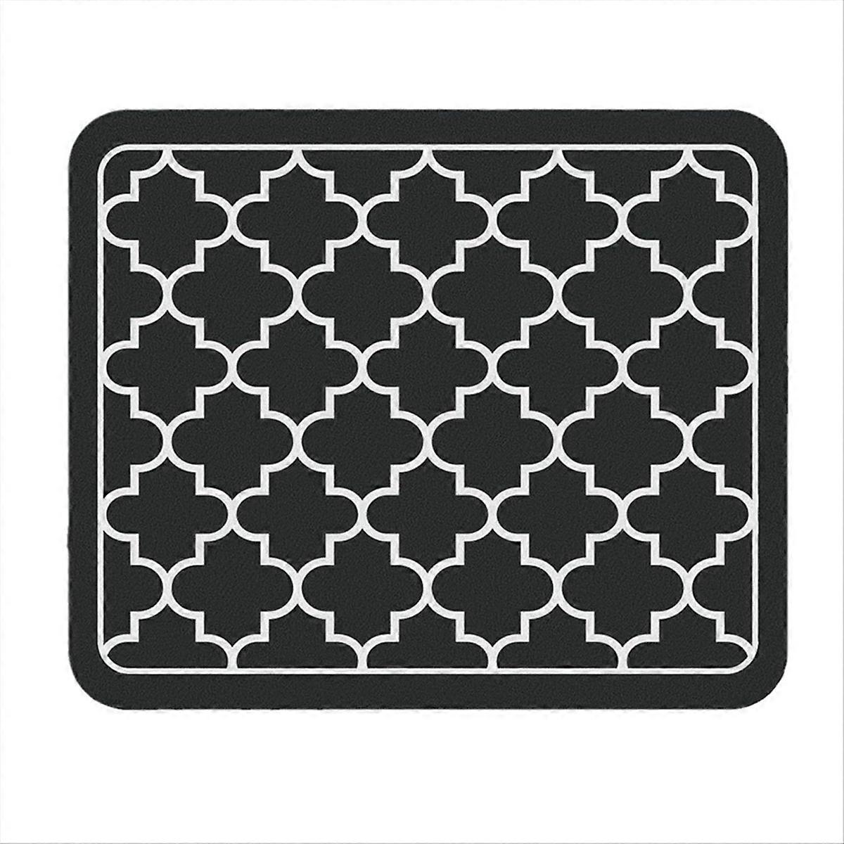 Coffee Mat Absorbent Dish Drying Mat Black 50X30cm
