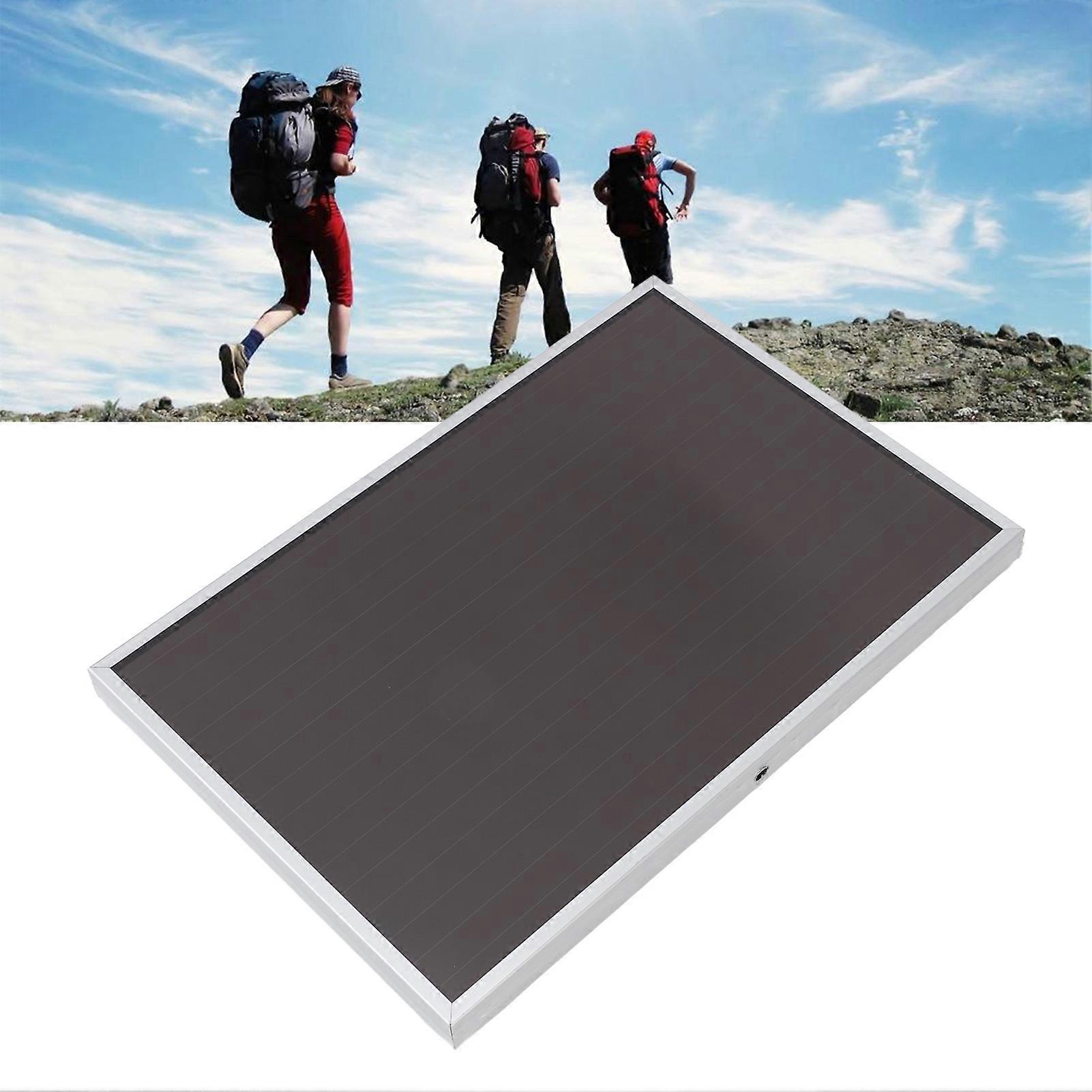 20W 12V Solar Panel Aluminum Frame Amorphous Silicon Panel High Temperature Resistant Fireproof USB Portable Solar Panel Charger 