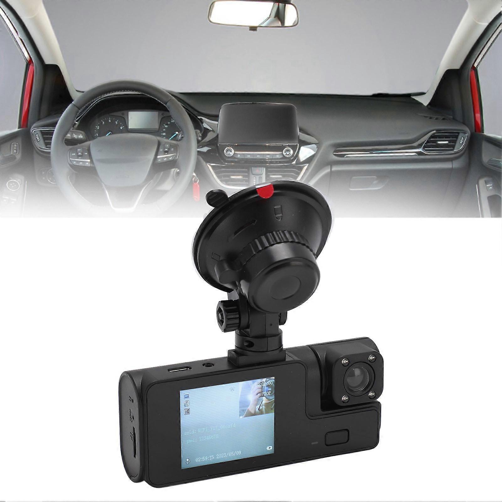3 Channel Dash Cam Wireless WiFi Car Camera Infrared Night Vision Motion Detection G Sensor Car Driving Recorder for Taxi 