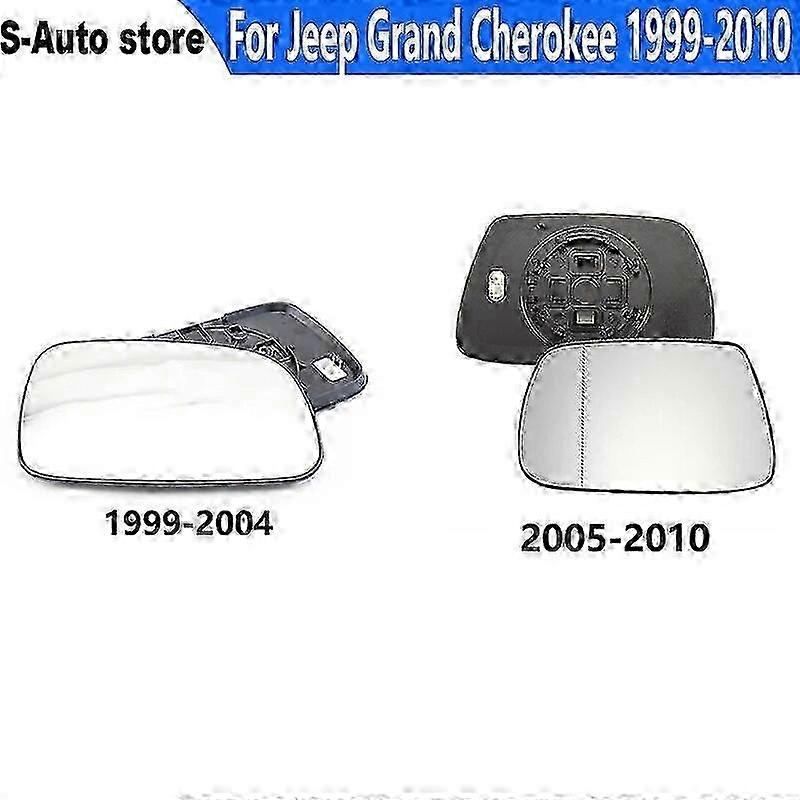 Suitable For Jeep Grand Cherokee 1999-2010 Left/Right Side Rearview Mirror Heated Rear View Mirror Glass miao4