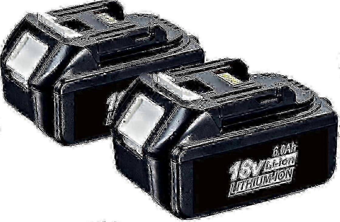 Applies To 2 Pack For Makita 18v Battery 6.0 Ah Lxt Li-ion Bl1850b Bl1830b Bl1860b Cordless 25-26,-zhida6