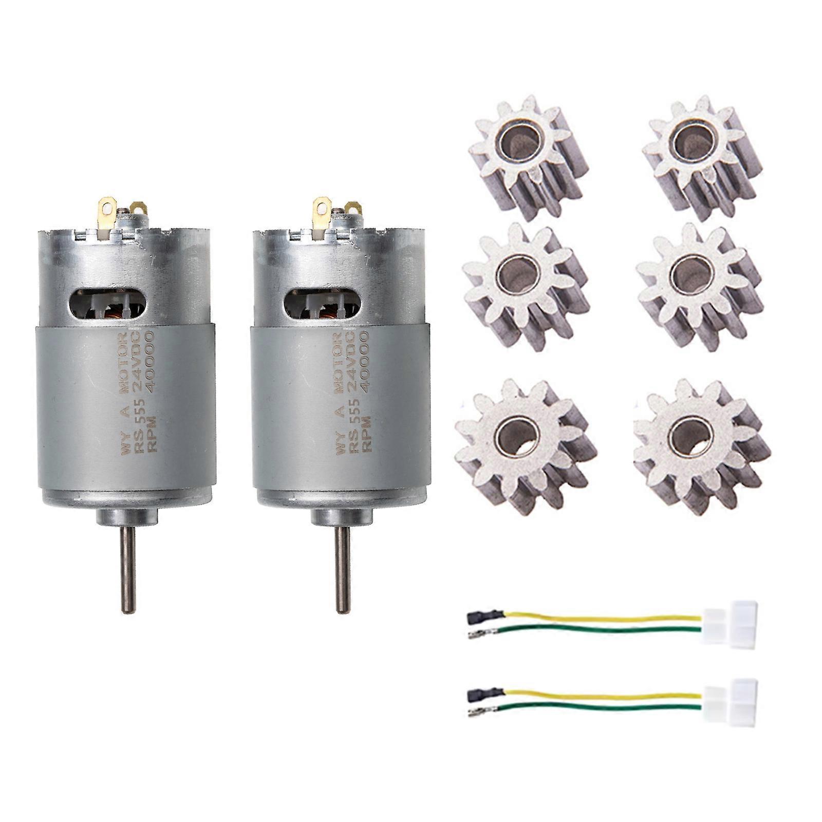 Powerful RS555 24V Children Ride On Motor Energy Efficient Design Easy Install With Overload Protections for Toy Car Multicolor