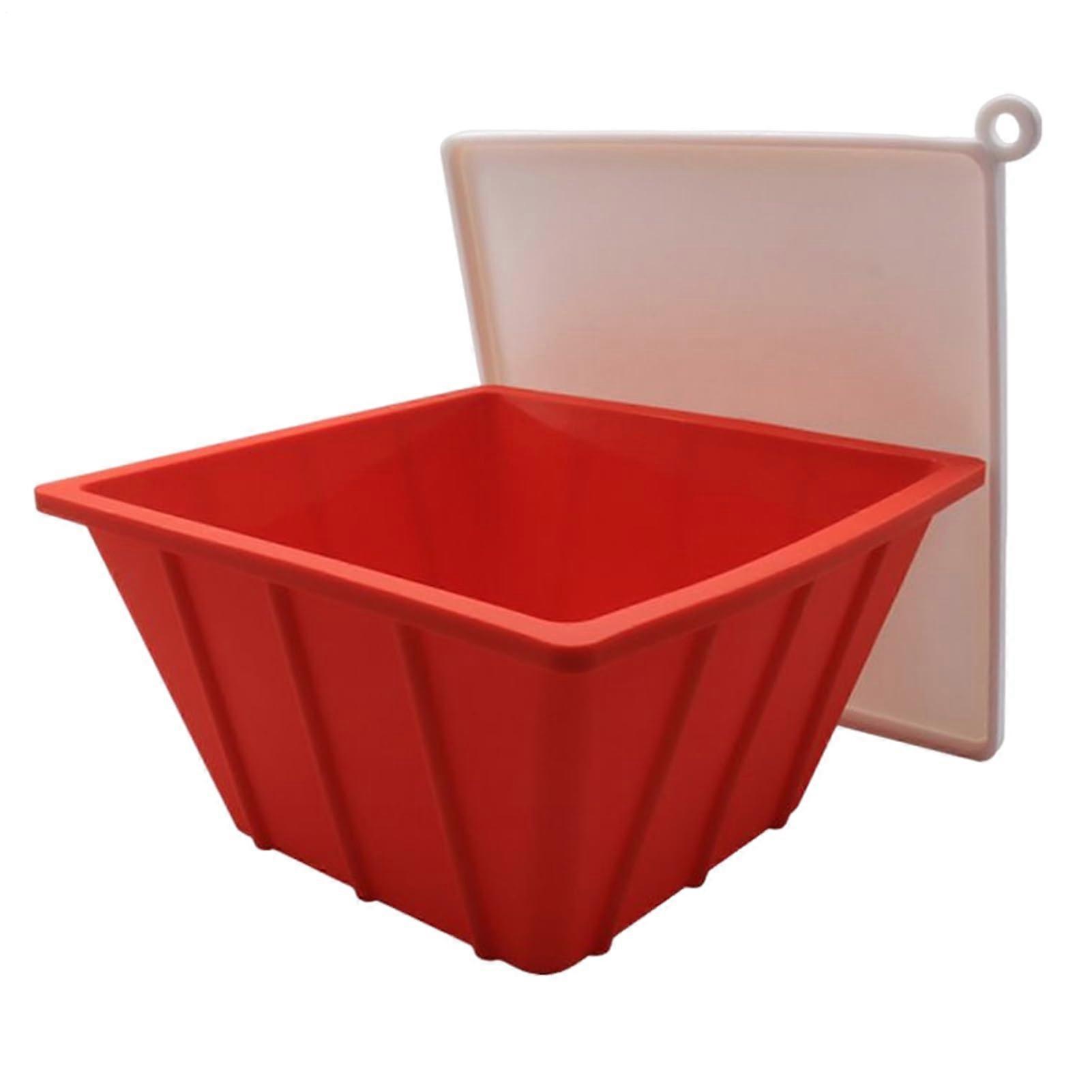 Ice Bath Block Moulds Silicone Reusable XL Ice Moulds For Tub Athletic Recovery Red