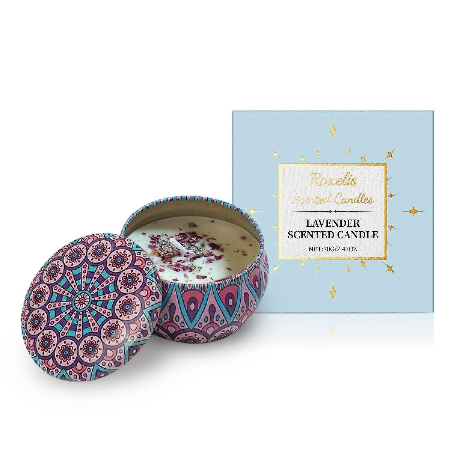 Roxelis Lavender Scented Candle  Light, Elegant, And