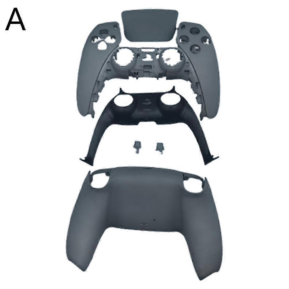 For PS5 Controller Replacement Shell Gray Protective Case Kit Easy to Install Improves Grip