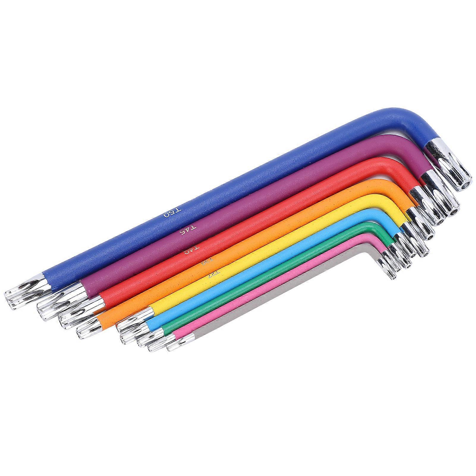 9 PZ A Forma Di Stella Chiave Esagonale Set Multicolore Chiave Chiave Set Chiave Inglese Accessorio Di Riparazione