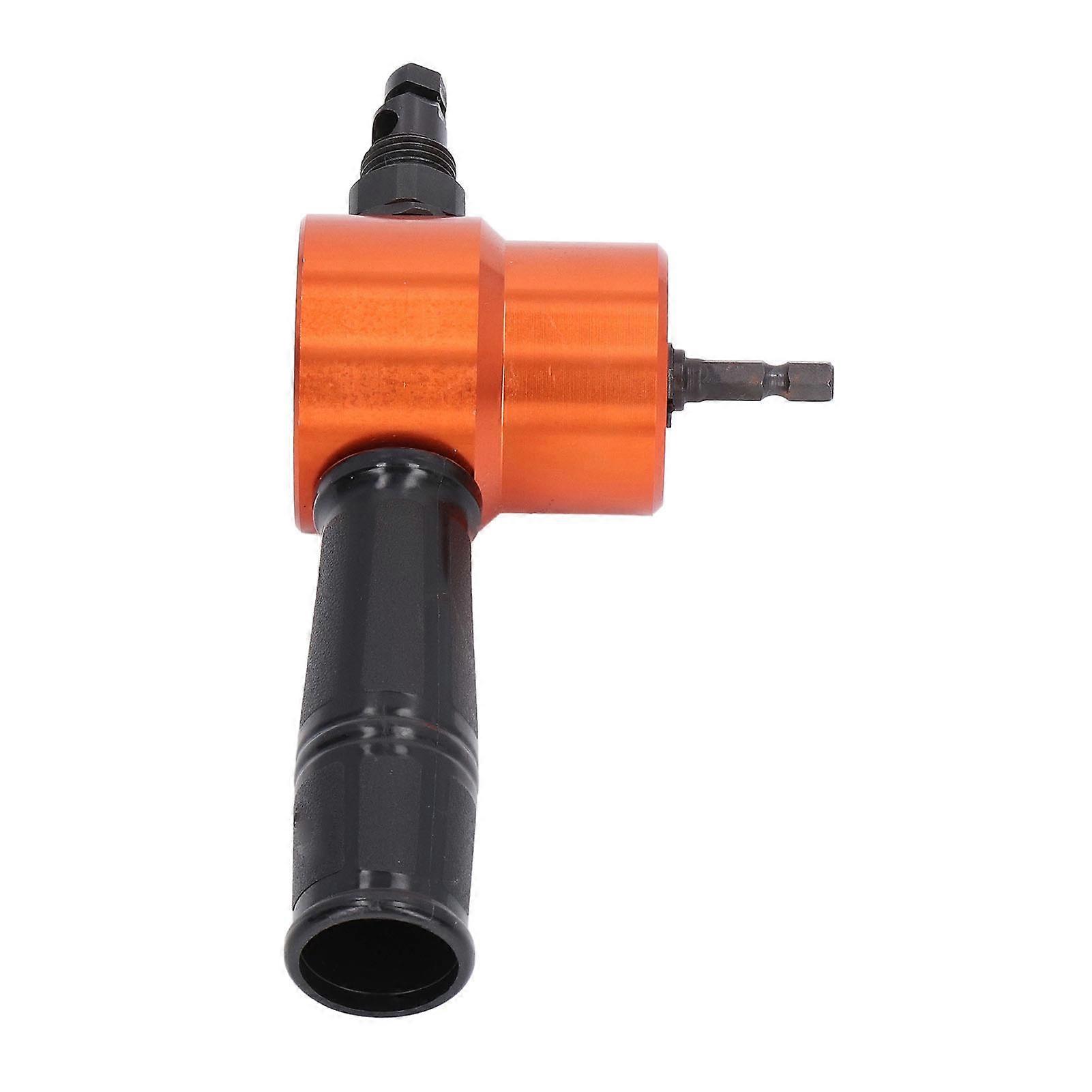 360° Double Head Cutter Sheet Metal Cutting Drilling Tool Electric Nibbler Attachment YT‑160AS