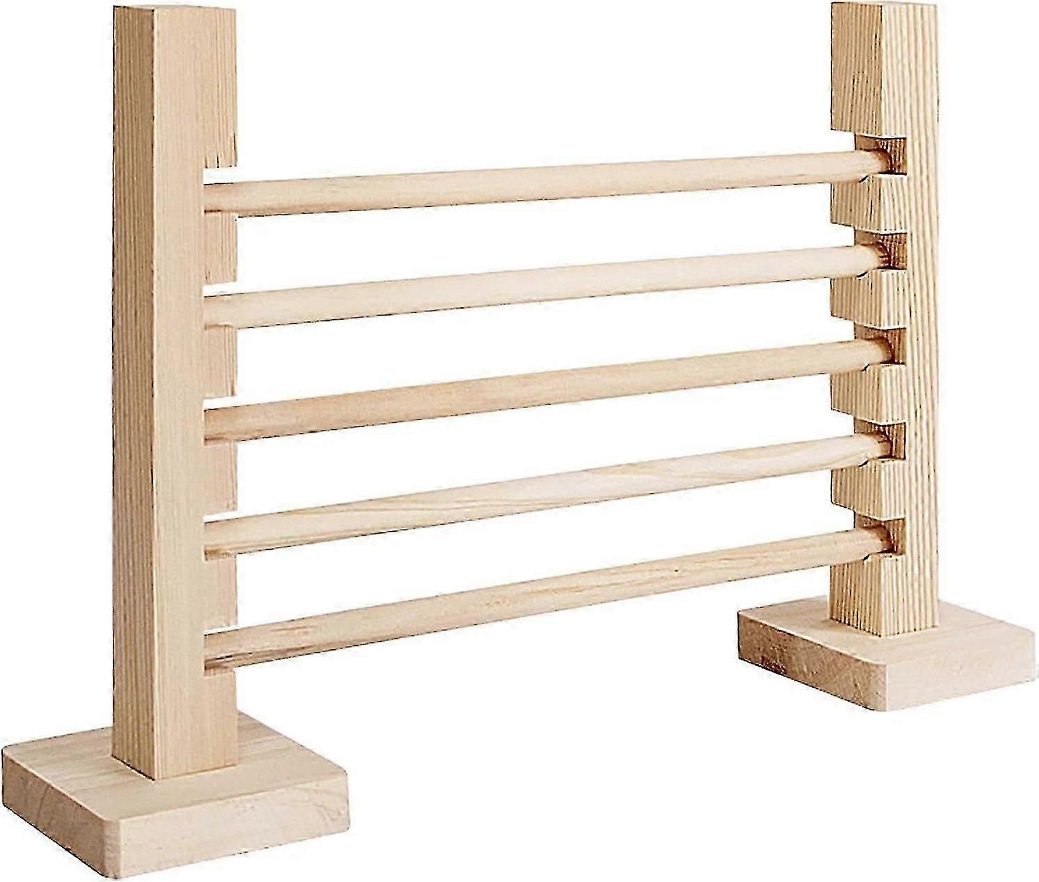 Adjustable Wooden Rabbit Training Bar for Agility