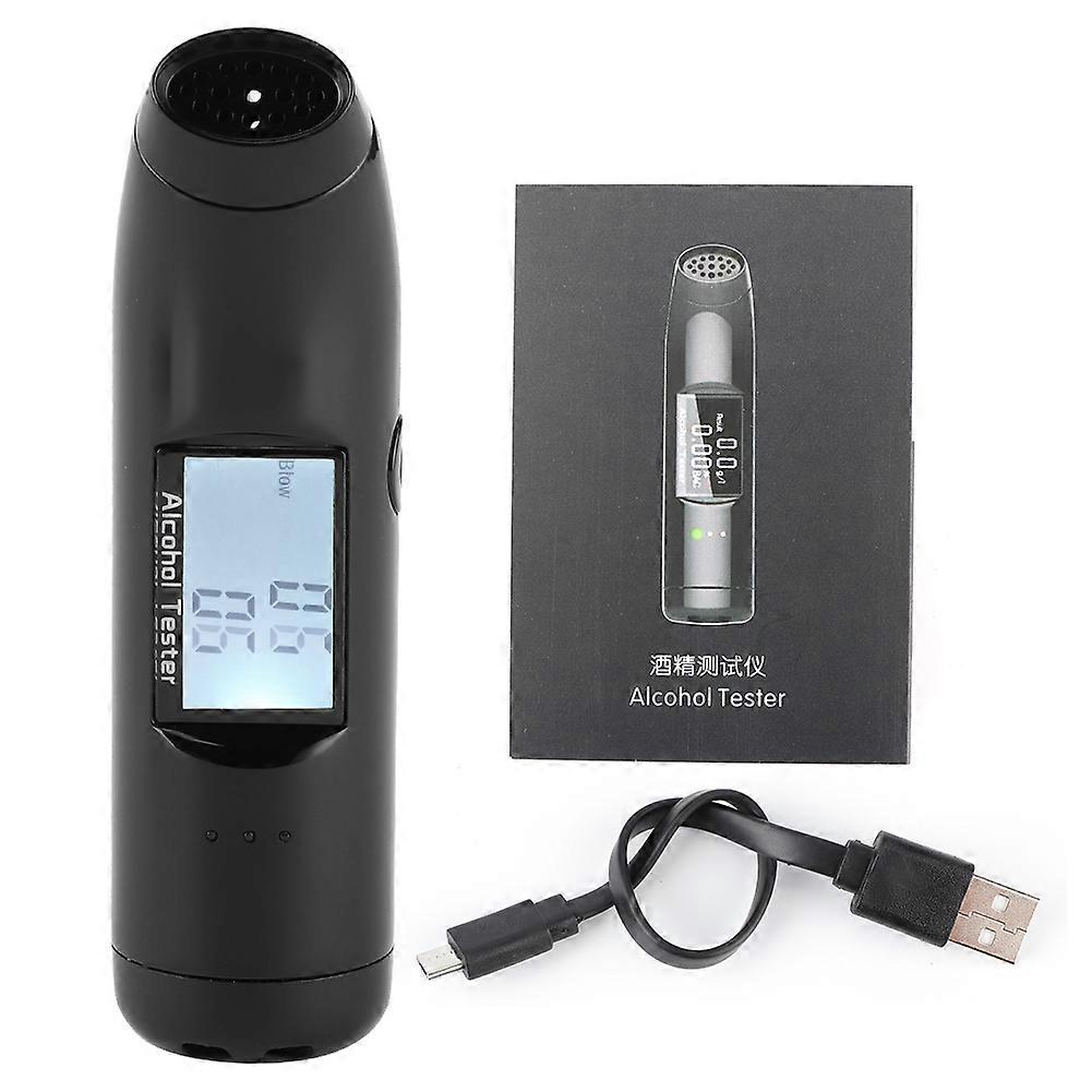 Car breathalyzer with LCD screen for accurate drunk driving prevention