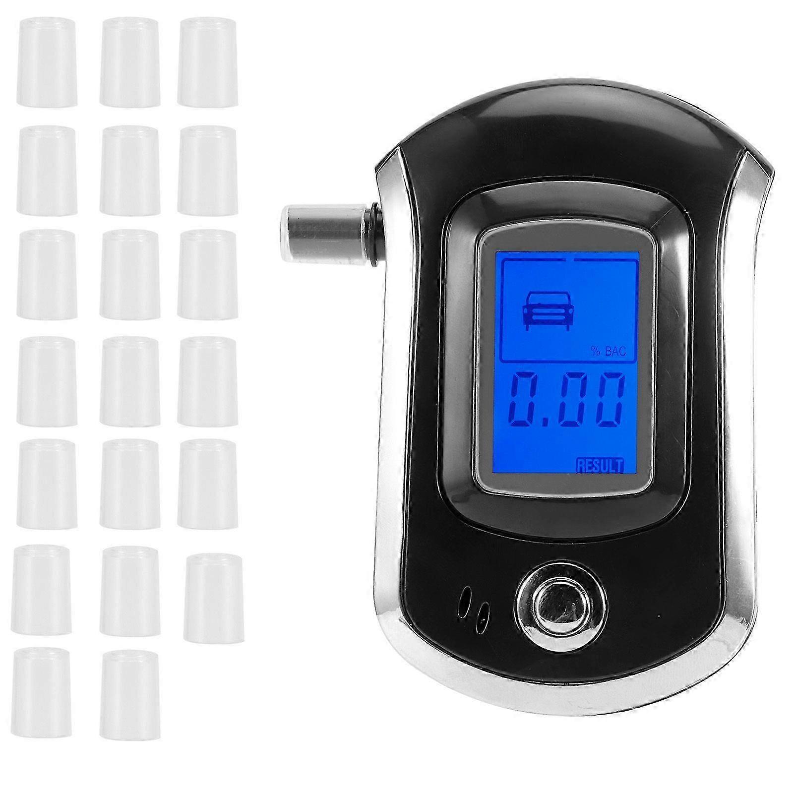 LCD Digital Breath Tester Mini Portable Blowing Type Professional Breathalyzer AT6000