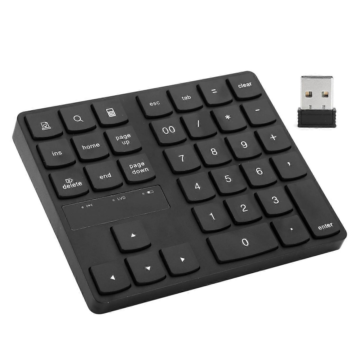 Mini Numeric Keypad 35 Keys 2.4G Wireless Ultra Slim Portable Keyboard Computer Supplies