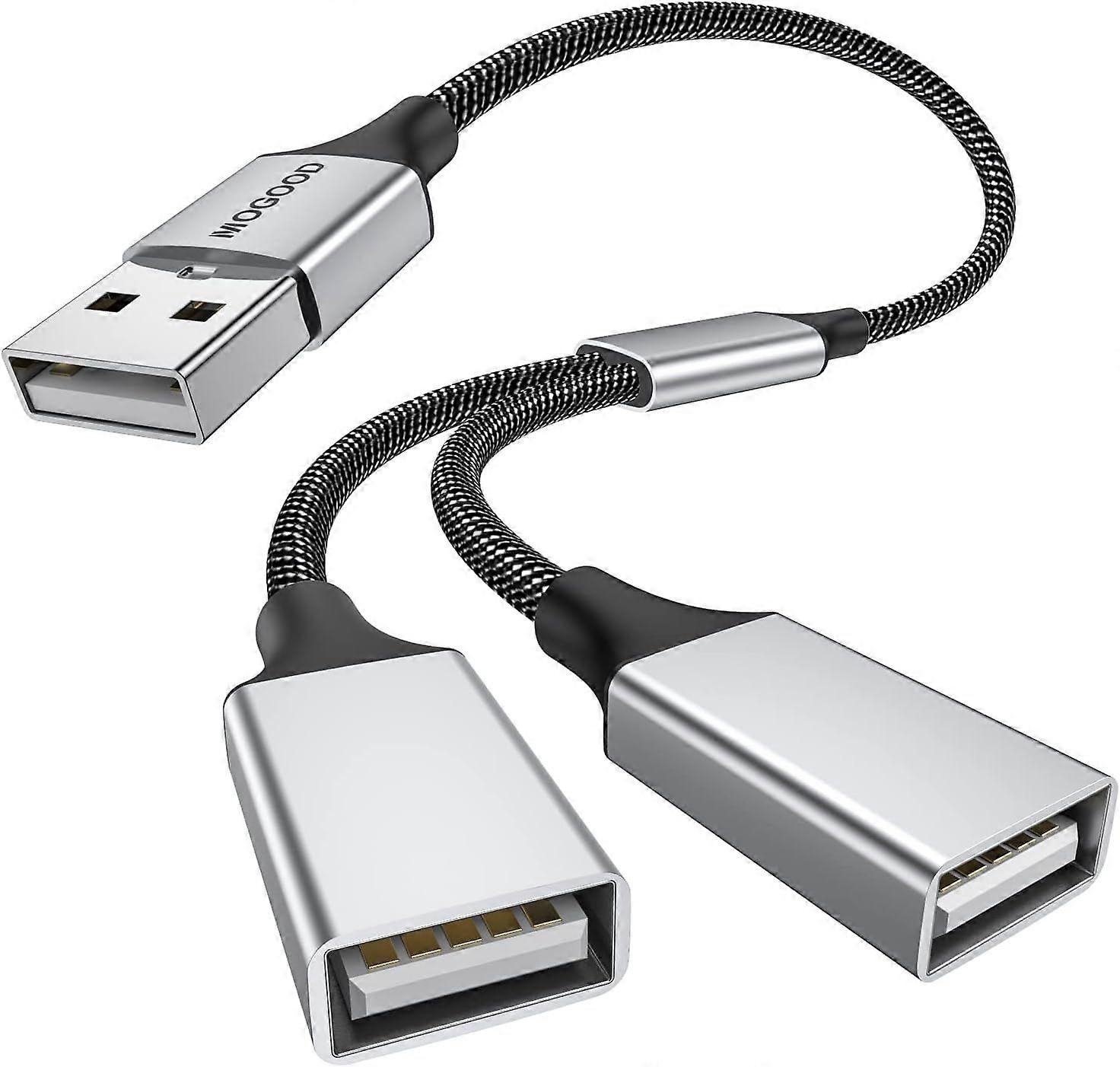 Splitter Cable y Splitter Adapter (Carplay NOT Supported) Dual Type A 2.0 Power