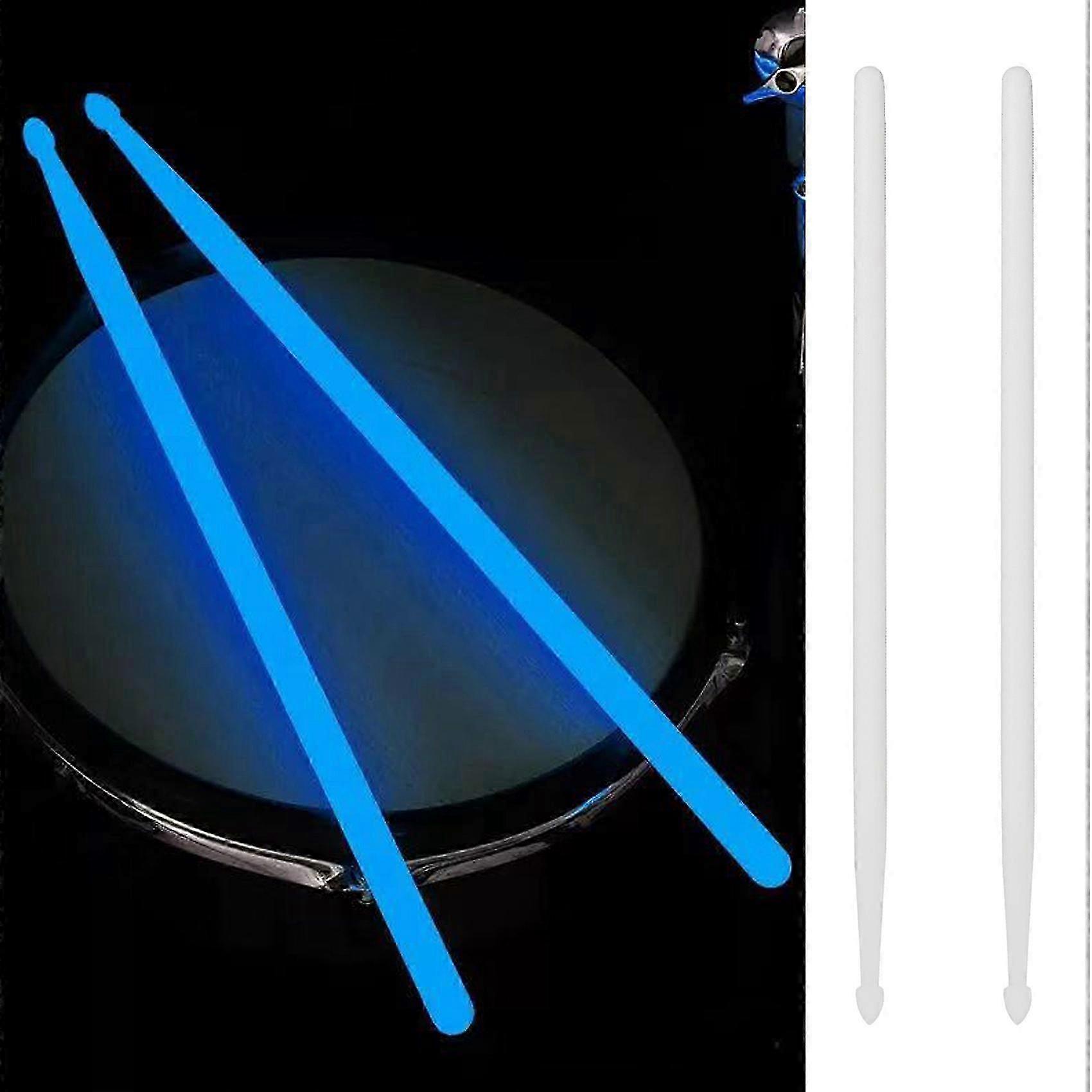 1Pair 5A Luminous Drum Stick Drum Set Fluorescent Drumsticks Jazz Drumsticks Stage Glow in Dark Dru