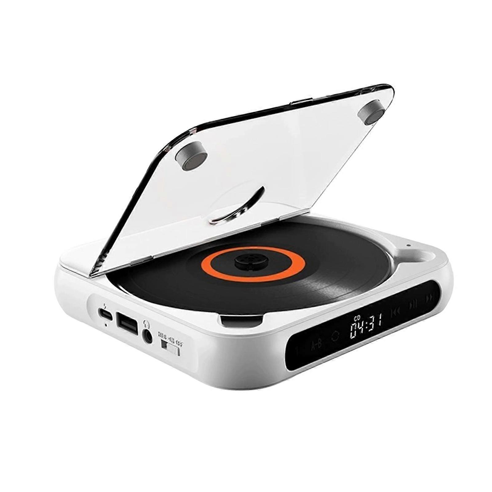 2025 CD Players Recorders Portable Bluetooth-Compatible CD Player With -Bracket