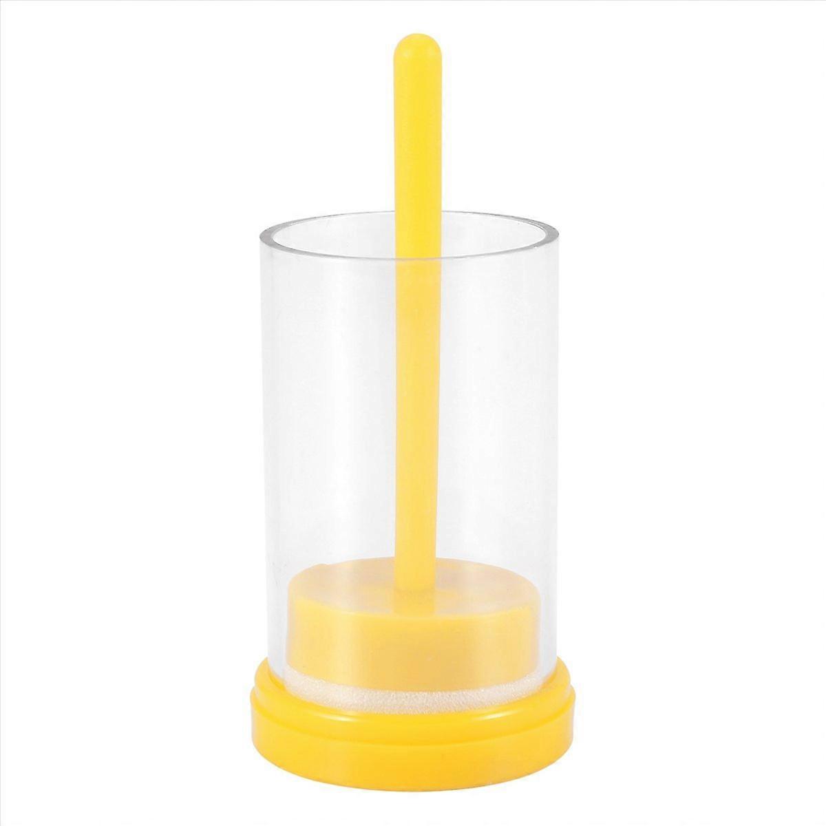 Plastic Queen Bee Marking Cage Marker Bottle W/ Plunger Beekeeping
