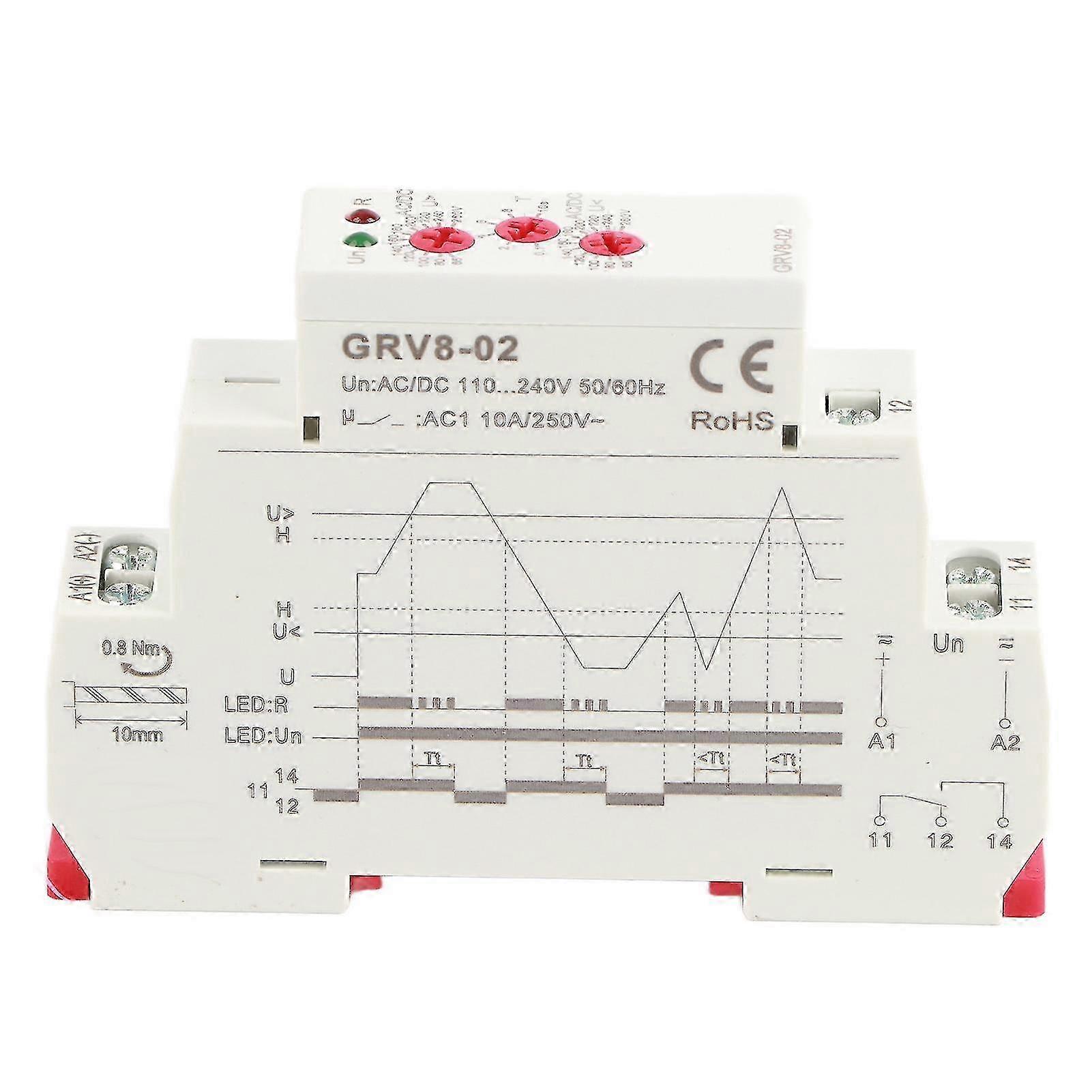 GRV8-02 Single phase Voltage Control Monitoring Relay Over Voltage Protection (#4) 2025