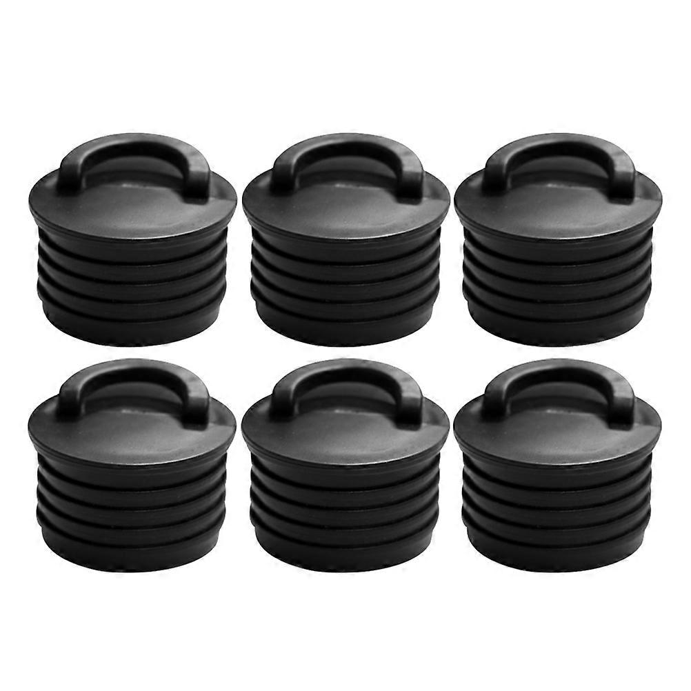 Rubber Kayak Drain Plug Kit 6Pcs for Waterproof Drain Stopper Replacement