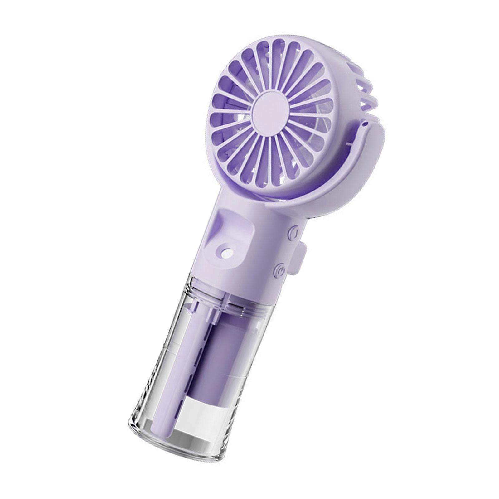 מאוורר תרסיס ידני מאוורר שולחני עם 4 מהירויות מתכוונן מאוורר נטען עם ריסוס מים 4 מהירויות מאוורר ריסוס תרסיס צבעוני