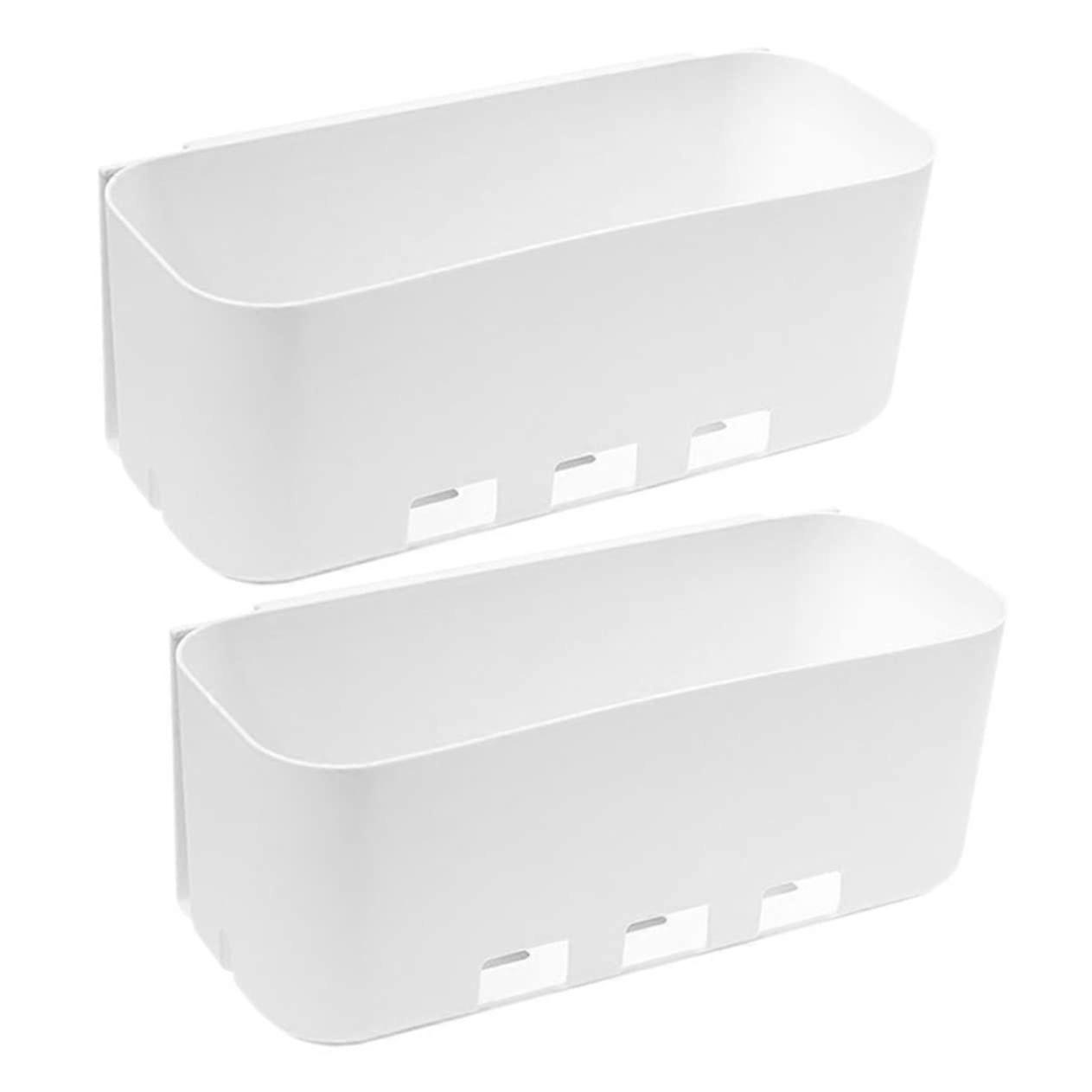 2 Pack Under Sink Cabinet Drawer Organizer, Punch Kitchen Bathroom Storage Rack