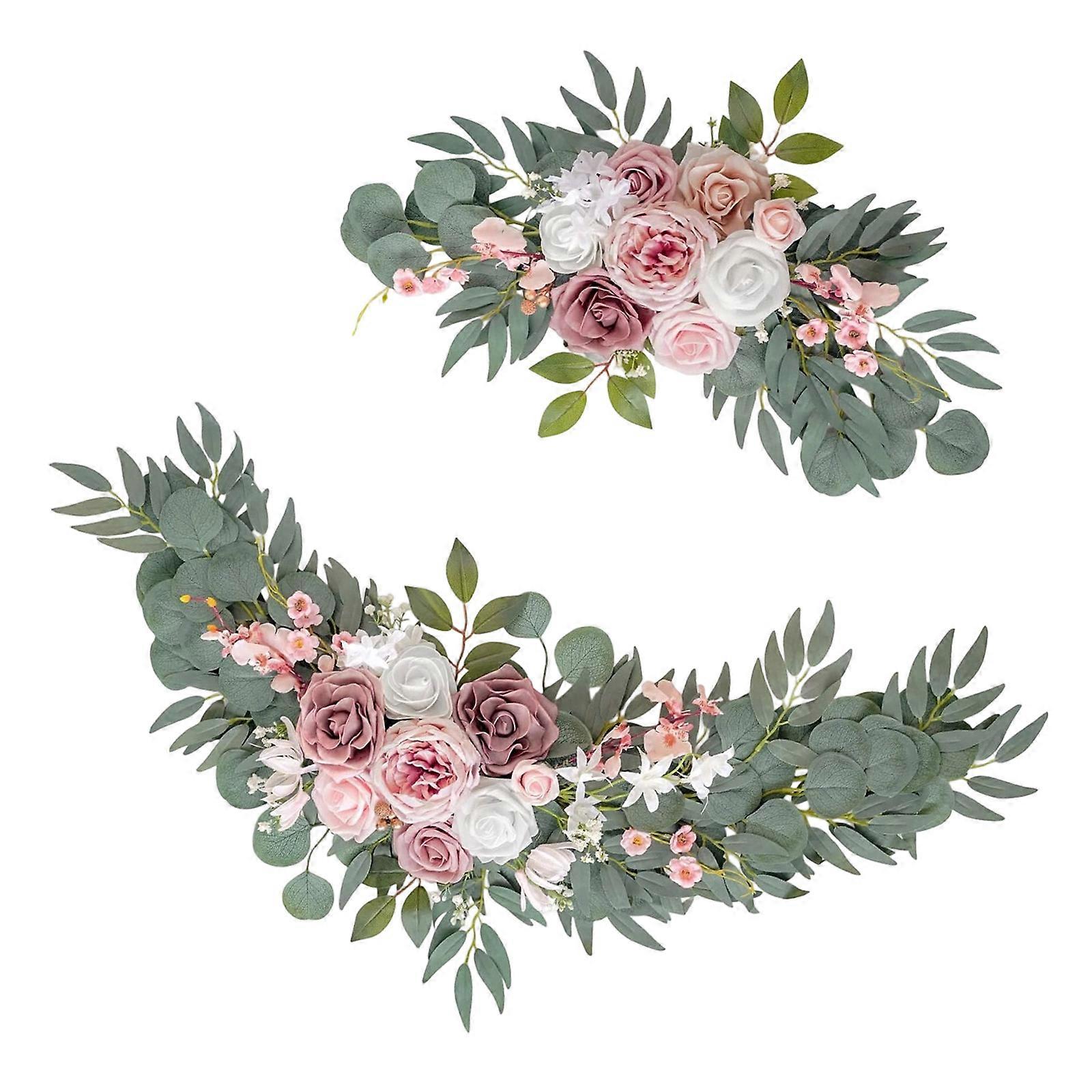 Unique Chair Back Artificial Flowers for Adding Color to Wedding Venues Embellishments for Setup Photo Props Multicolor