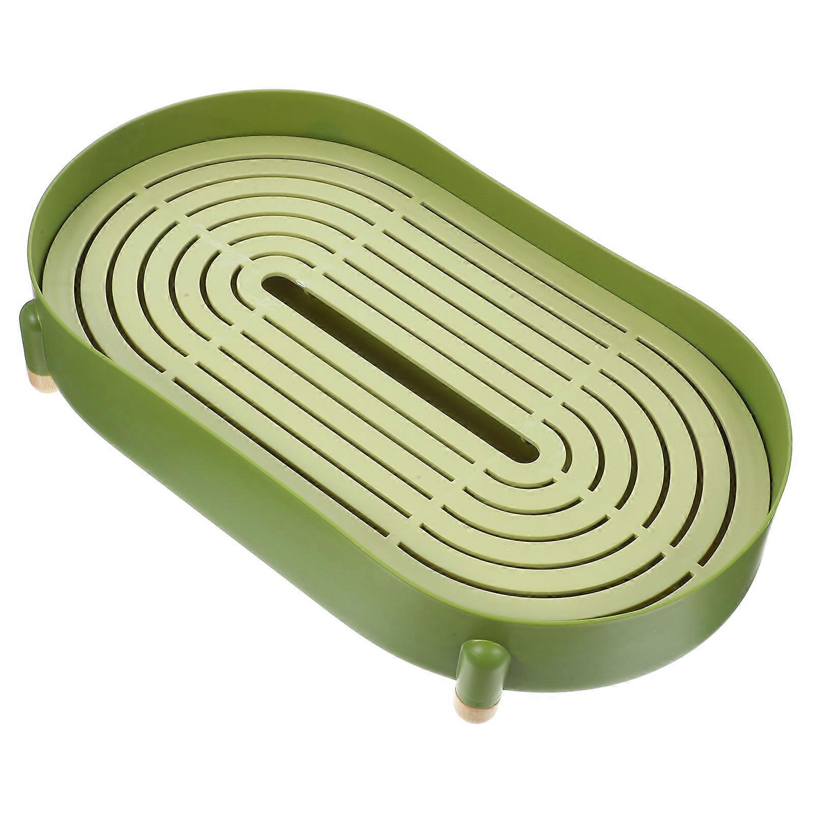 Desktop Storage Tray Double Layers Tray Double Layer Drain Tray Plastic Drain Tray