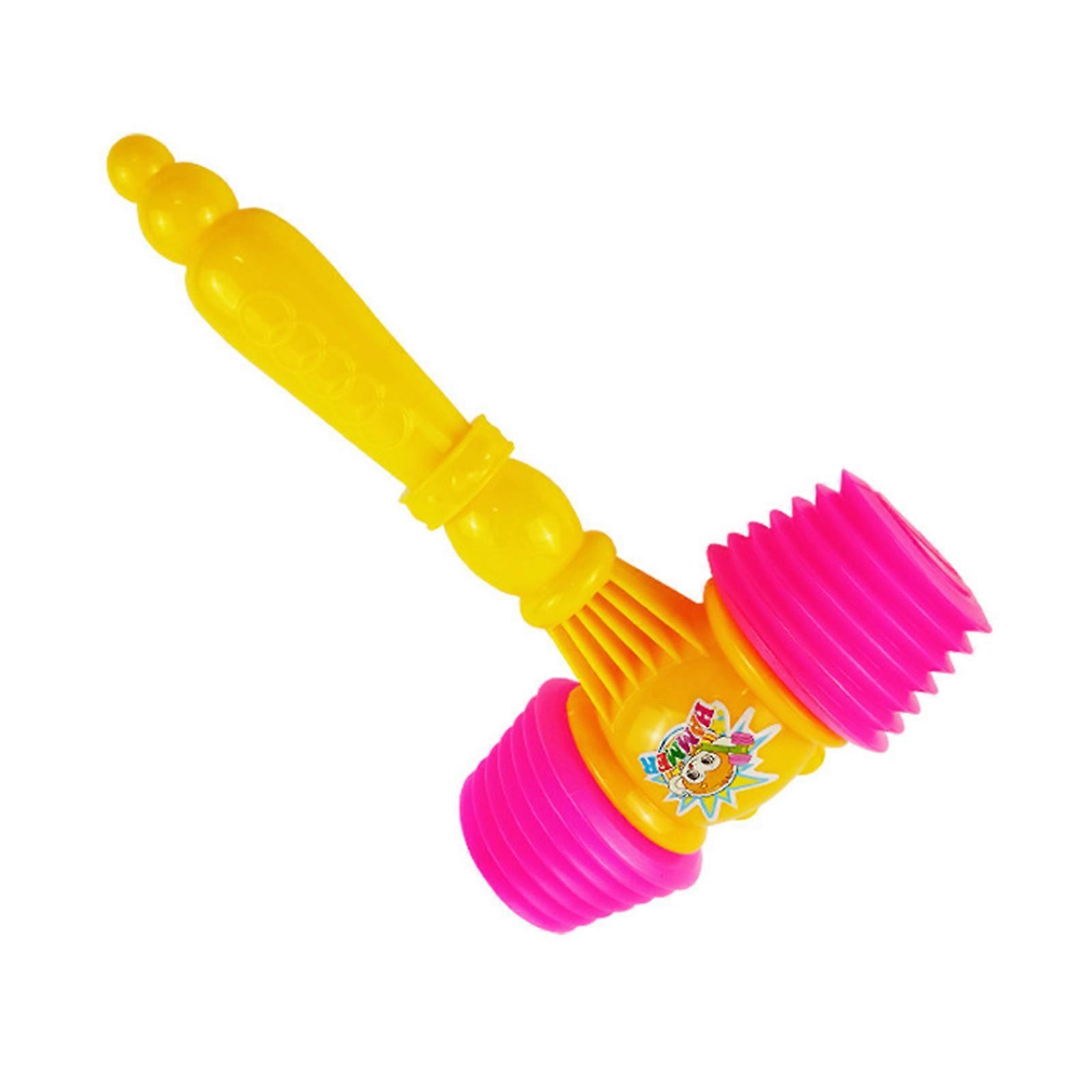 Plastic Squeaky Hammer Toy For Children Random Color Rattle Toy Perfect For Interactive Game Multicolor
