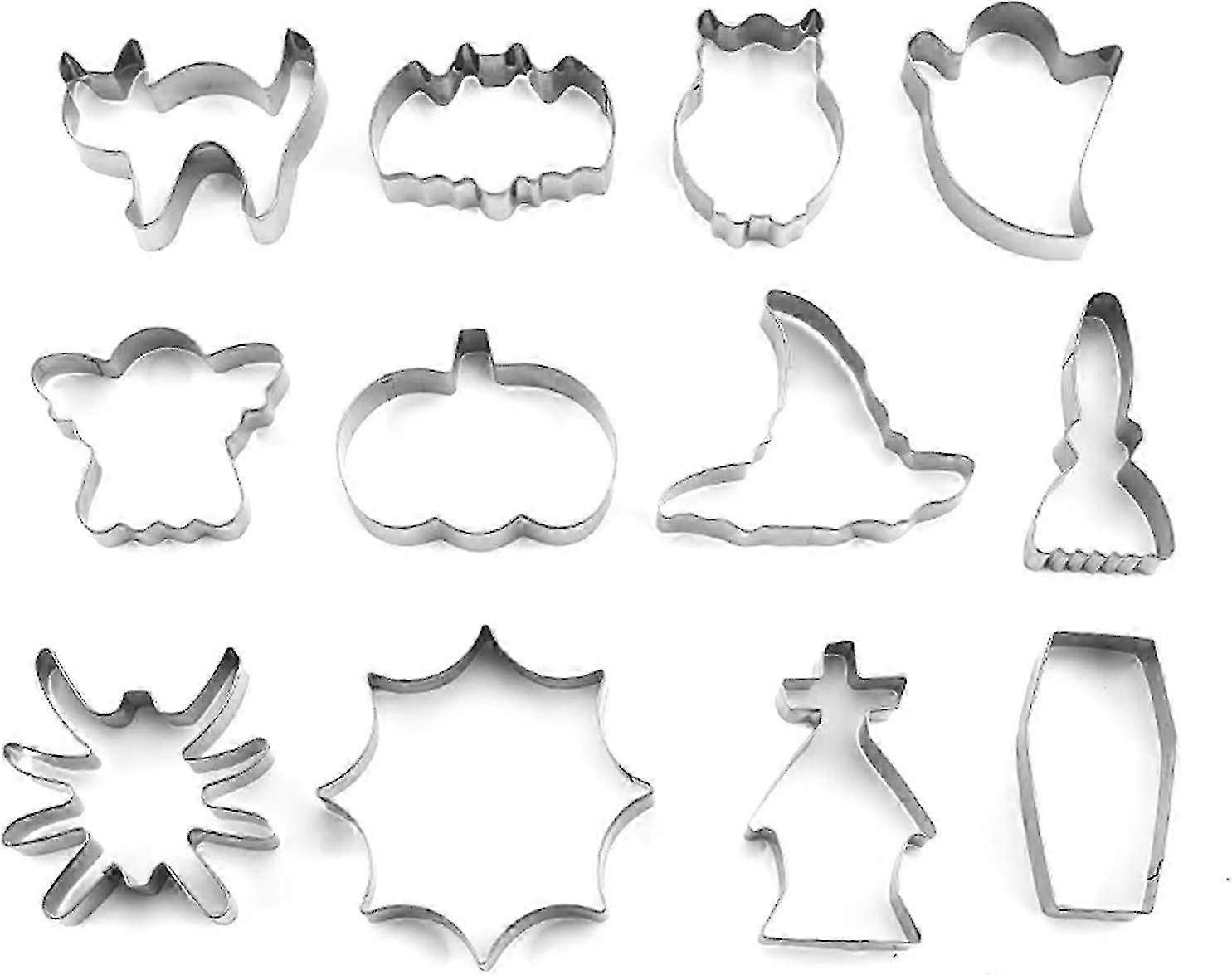 Halloween Cookie Cutters i rustfritt stål - Baking av dingser for godbiter