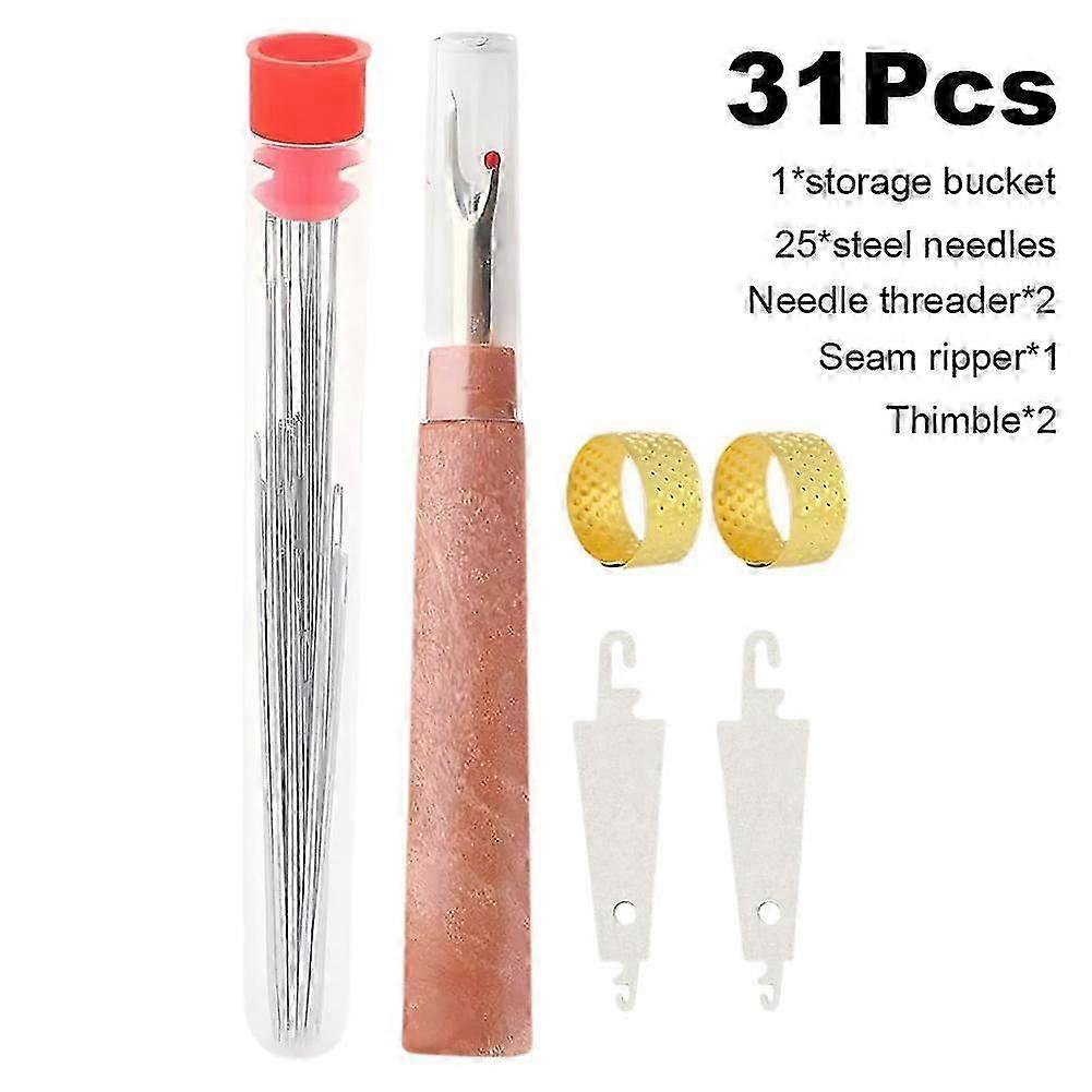 37Pcs Sewing Tool Set, Needles Thread Hand Repair Tools, Portable Diy Hand Made