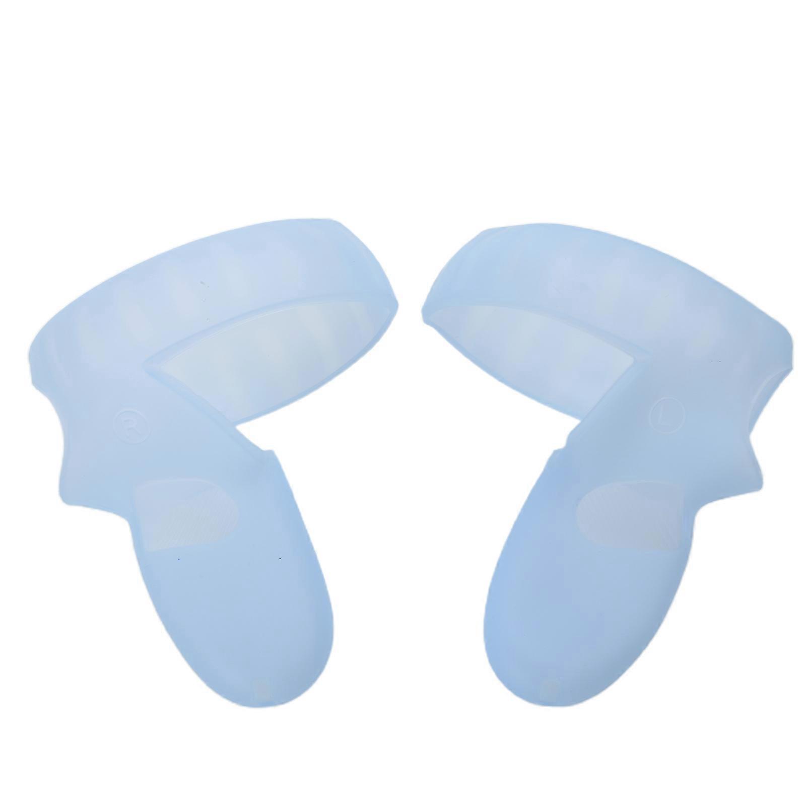 VR Controller Handle Grip for Case for Oculus Quest 2 Silicone Protective Sleeve Grip Guard VR Spare Parts  Allinclusive blue