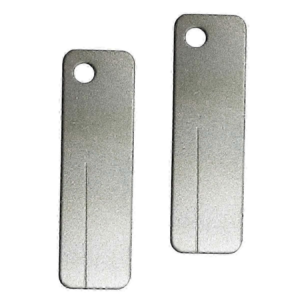 2 Pieces Whetstone Honing Stone Handheld Mini Sharpening Stone Outdoor Sharpening Stone Tool for Stones Pocket Sharpening Stone Silver