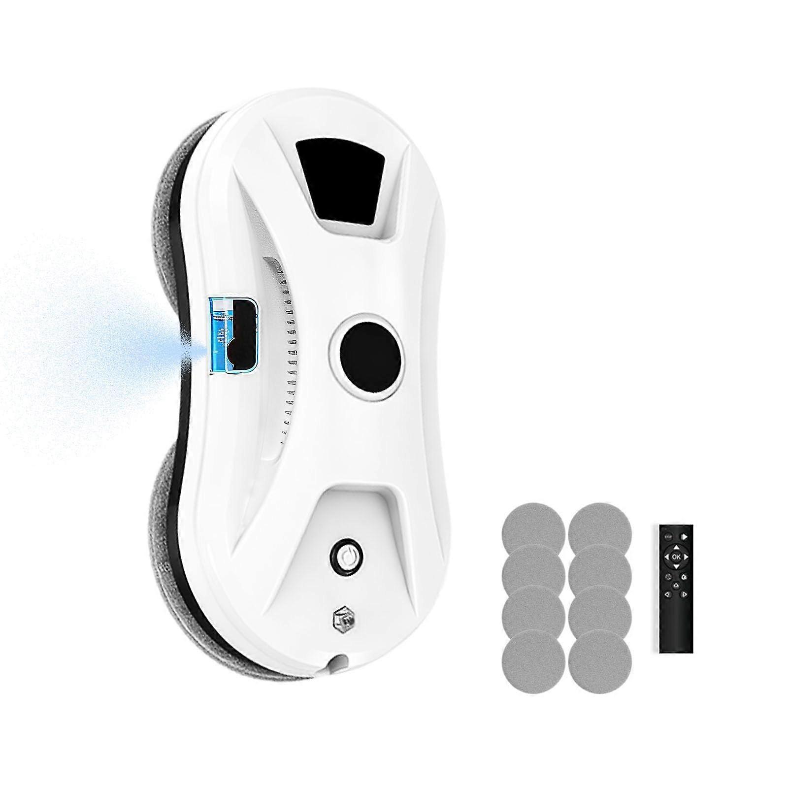 Window Cleaning Robot with Water Spray, 5600Pa Strong Suction, Smart Path for Rise Glass and Tile