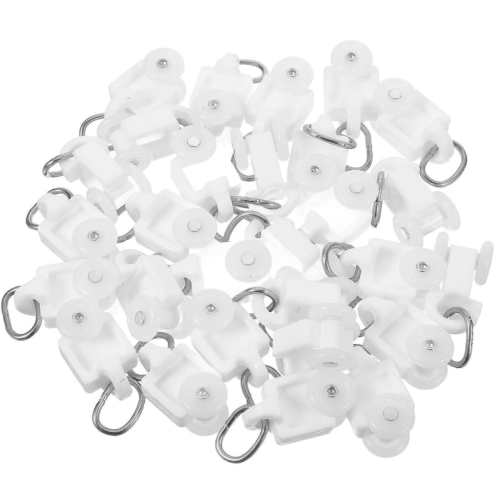 Curtain Track Glider Hooks for Smooth Sliding 50Pcs Rail Accessories