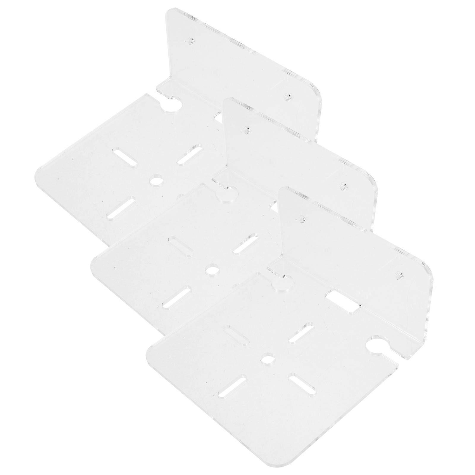 Clear Acrylic Floating Shelves Wall Mount for Security Cameras 3Pcs
