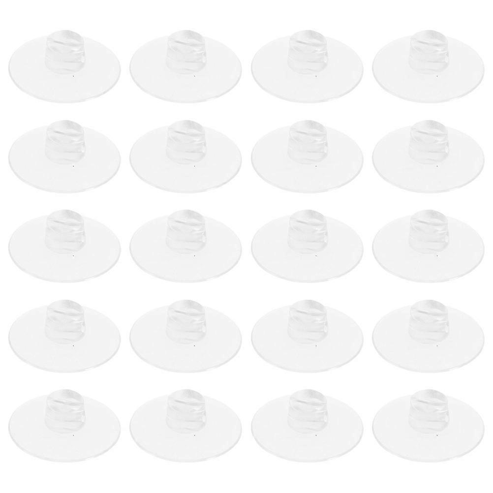 Cable Holder Suction Cup Clips for Organization 20Pcs Flat Top Transparent